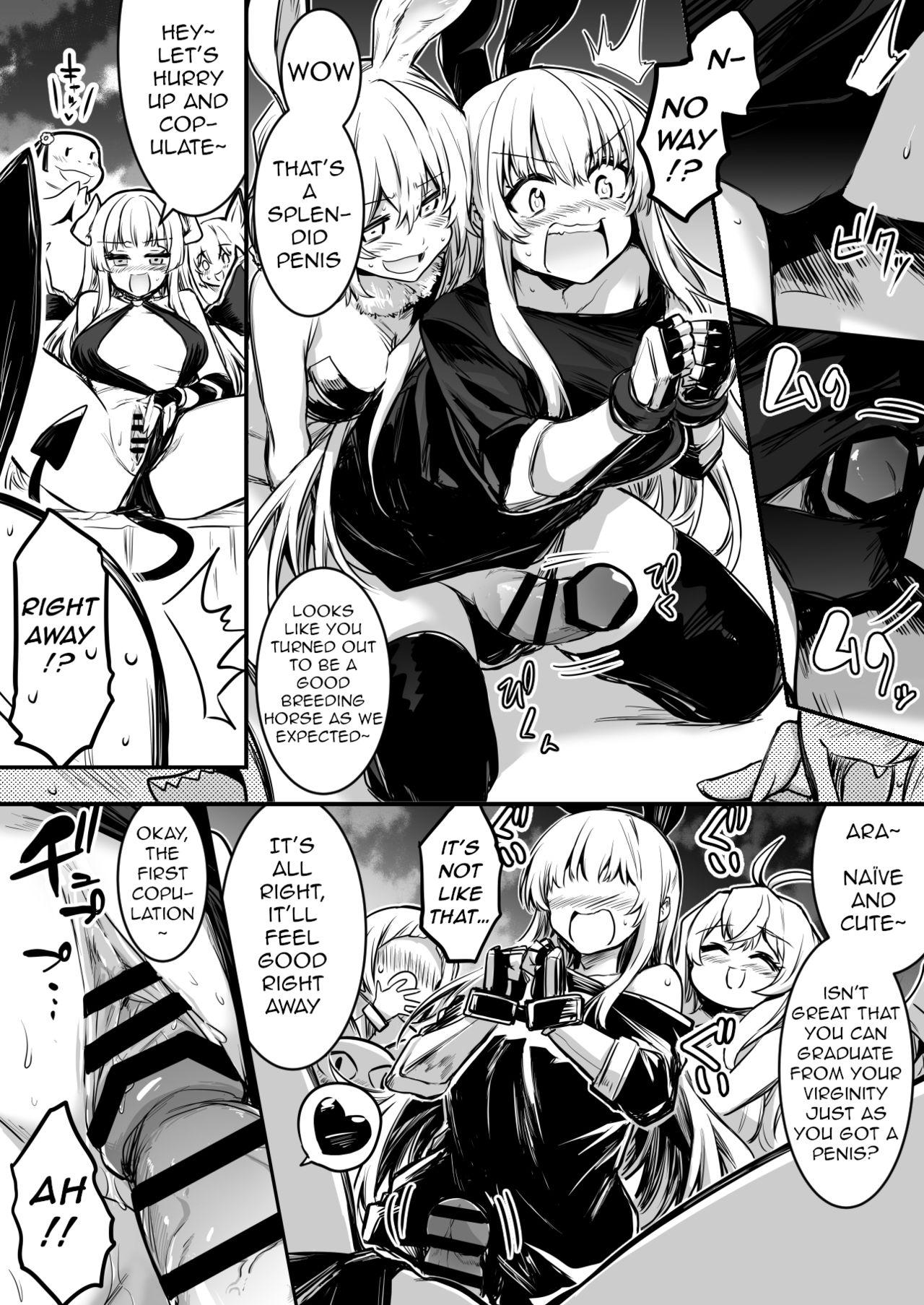 [Lefthand] The Bewildered Adventurer-chan is Caught and Reverse-Raped as the Penis She Grew Gets Aroused by the Female Demons [English] [q91] 2