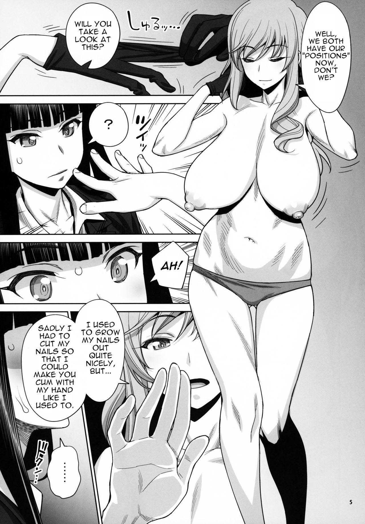 Les (COMIC1☆15) [Gerupin (Minazuki Juuzou, USSO)] Shimada-ryuu VS Nishizumi-ryuu Bijukujo Lesbian Kyokugen Kougyaku Gurui | Shimada Style VS Nishizumi Style MILF Lesbian Extreme Anal Fetish (Girls und Panzer) [English] - Girls und panzer Ameteur Porn - Page 4