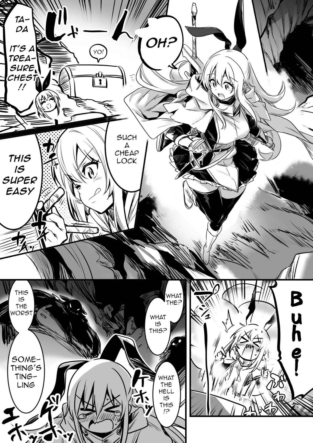 Hidden [Lefthand] Boukensha-chan ga Trap de Toraerarete Omochikaeri sareta Yatsu | Adventurer-chan Gets Caught in a Trap and is Taken Away [English] [q91] Picked Up - Page 1