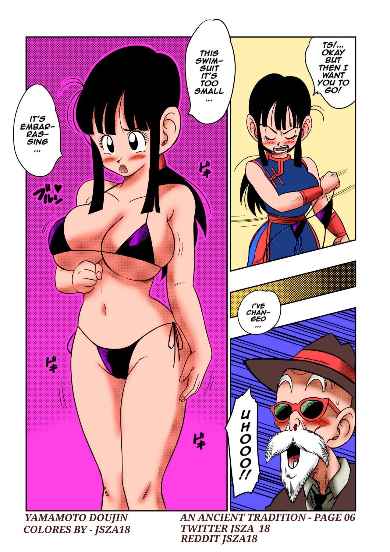 Amateur Porn "Korai kara no Narawashi" Niizuma e no Ecchi na Itazura | "An Ancient Tradition" - Young Wife is Harassed! - Dragon ball z Super - Page 7