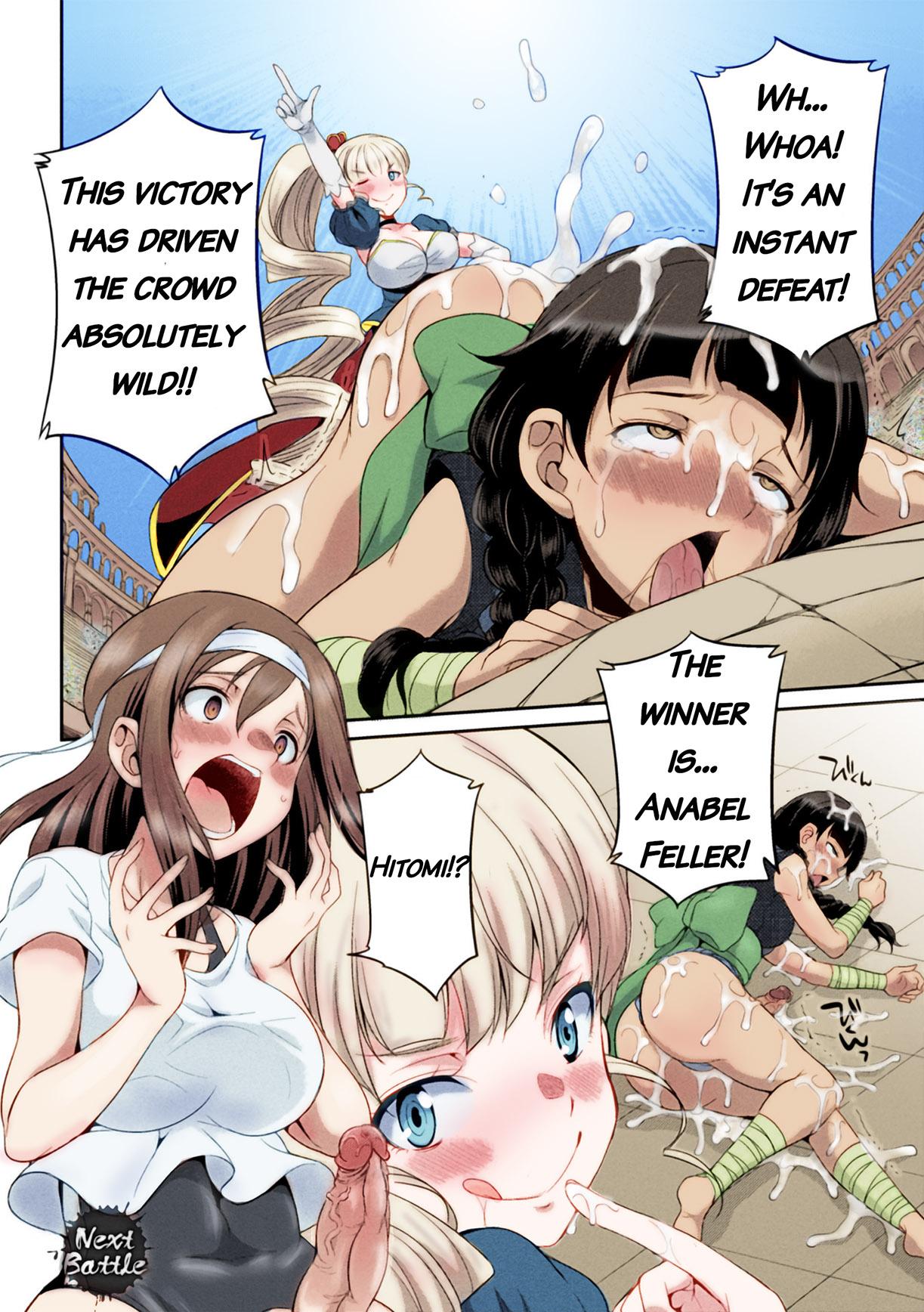 Cheerleader [Kaguya] Futanarijima ~The Queen of Penis~ Ch. 2 [English] [Decensored] [Colored] {QMOcolor} Porno 18 - Page 27