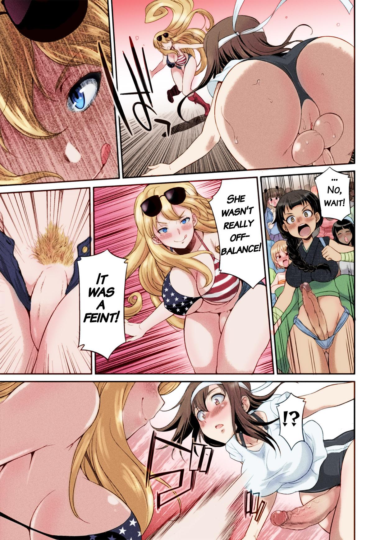 Gay Handjob [Kaguya] Futanarijima ~The Queen of Penis~ Ch. 2 [English] [Decensored] [Colored] {QMOcolor} Cum Inside - Page 3