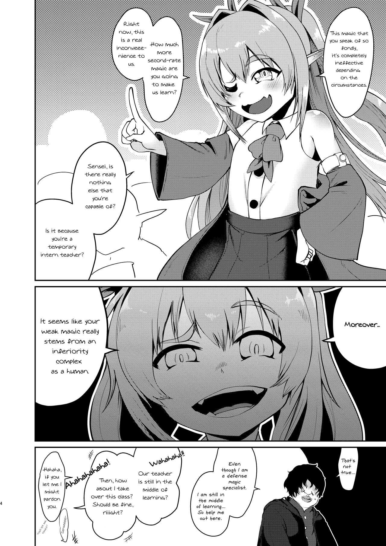 Best Blow Job Mesugaki Elf Mahou Choukyou | Breaking a Bratty Elf with Magic - Original Amateur Pussy - Page 4