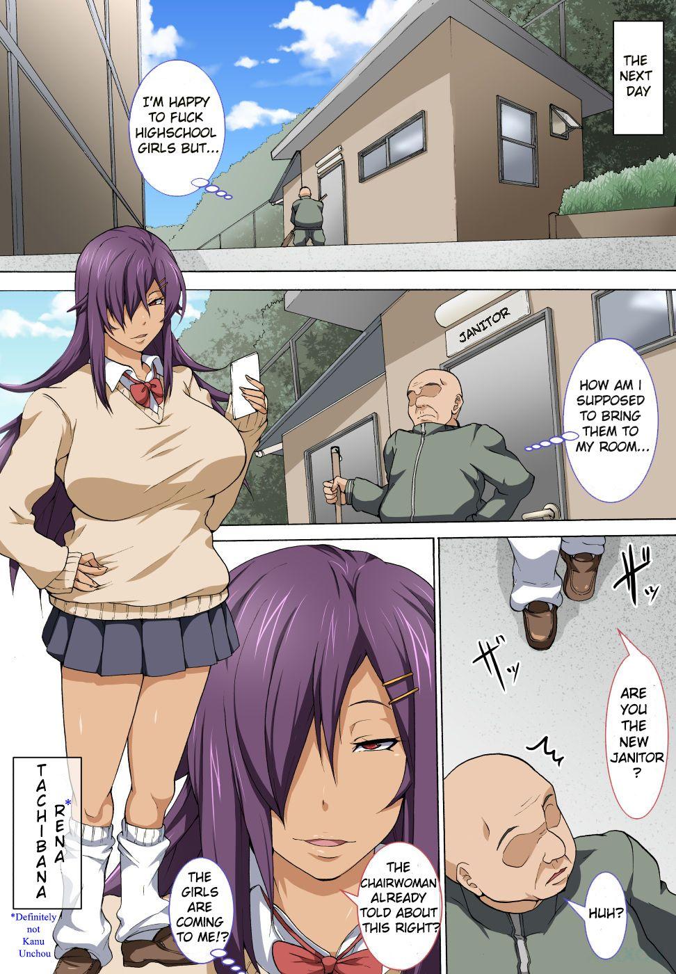 Gay Party Chuunen Oyaji ga Futari no Bitch to Sex Suru Hanashi. | The story of a middle age man having sex with two JK bitches Hot Girl Fuck - Page 6