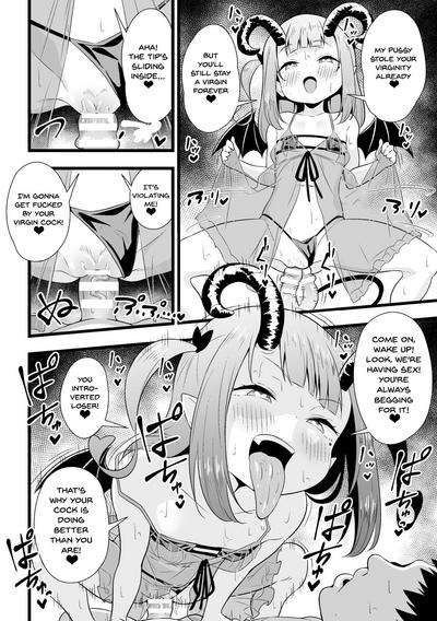 2D Comic Magazine Mesugaki Succubus Seisai Namaiki Akabou de Kousei Knock Vol. 2 | Punishing a Bratty Young Succubus Vol. 2 Ch. 1 4