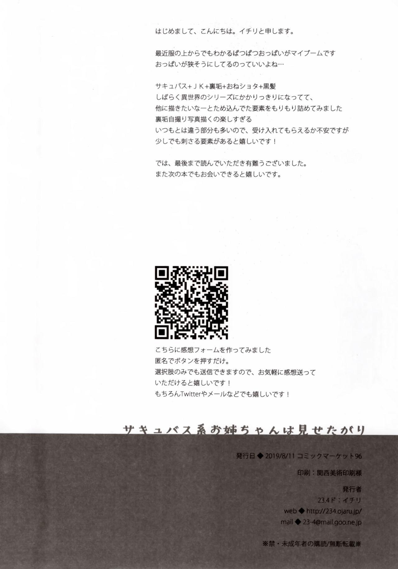 Free Fucking (C96) [23.4do (Ichiri)] Succubus-kei Onee-chan wa Misetagari | Things That the Demi-Succubus Onee-Chan Wants to Show Me [English] [DKKMD Translations] Breeding - Page 25
