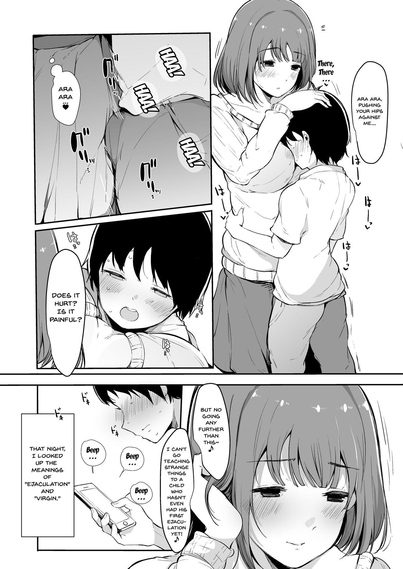 Gay Bukkakeboys Seitsuu Shasei Kanri Ue no Kai no Joshidaisei Onee-san | The Older College Girl Who Helps Me Cum Close Up - Page 7