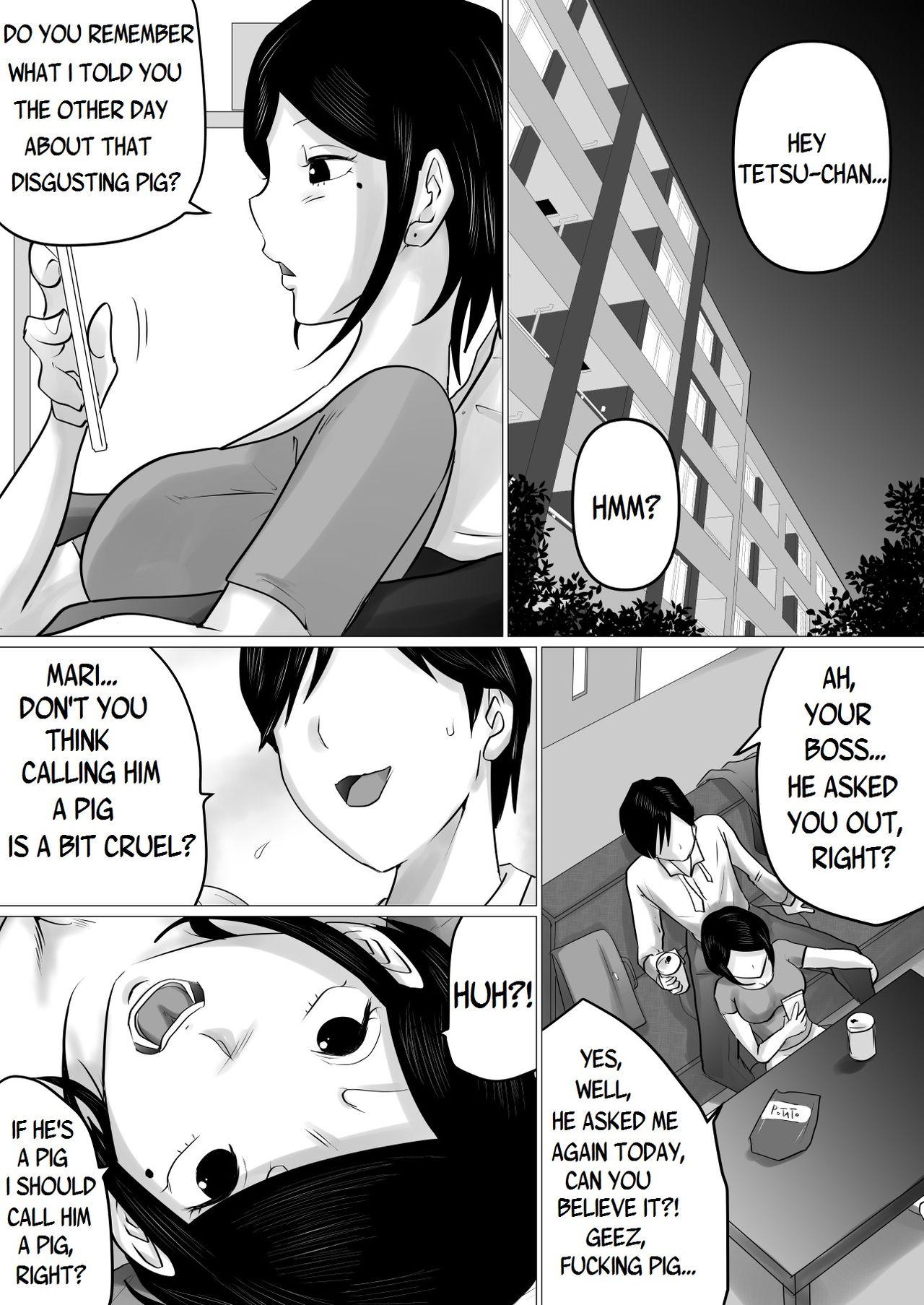 Blow Job Menkui Kouman Tsuma ga Partsaki no Kimobuta Joushi ni Otosareta Keii | An Arrogant Wife Who Hates Ugliness Falls For Her Ugly Boss - Original Vip - Page 2