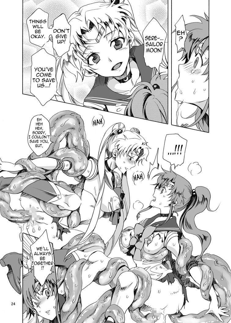 [Kurione-sha (YU-RI)] Bishoujo senshi ni oshioki! ~ Shokushu-hen ~ ! | Punish the Pretty Sailor Soldiers ~Love and Justice~ (Sailor Moon) [English] {doujin-moe.us} [Digital] 22