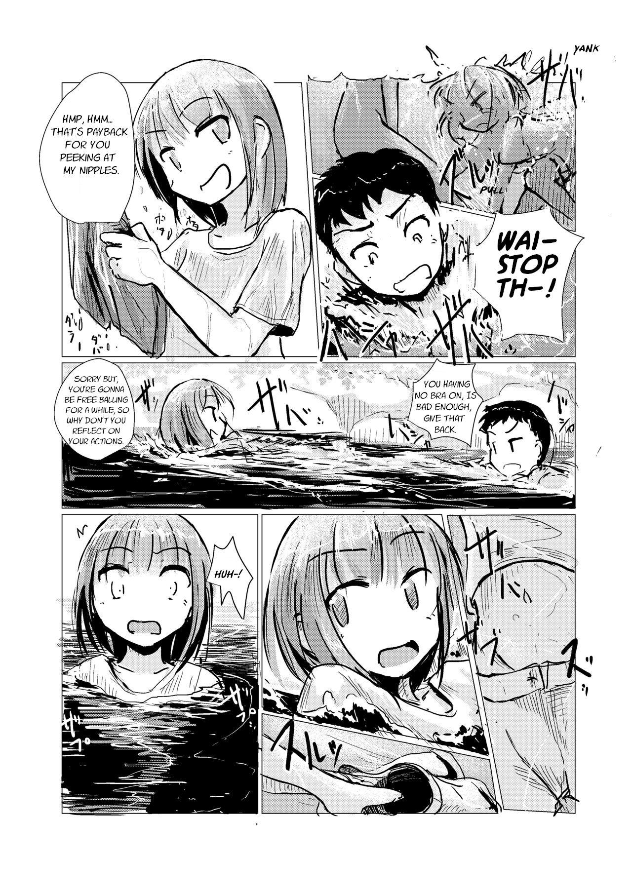 Gagging Futari de Mizuasobi・Two People Playing In The River Titty Fuck - Page 9