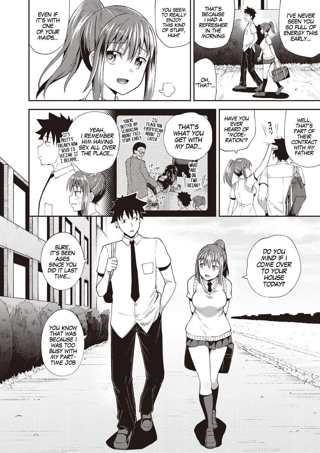 Girl Girl Osananajimi wa Ore no Senzoku Okuchi Maid | My Childhood Friend is my Personal Mouth Maid Ch. 1-5 Gay Brokenboys - Page 2