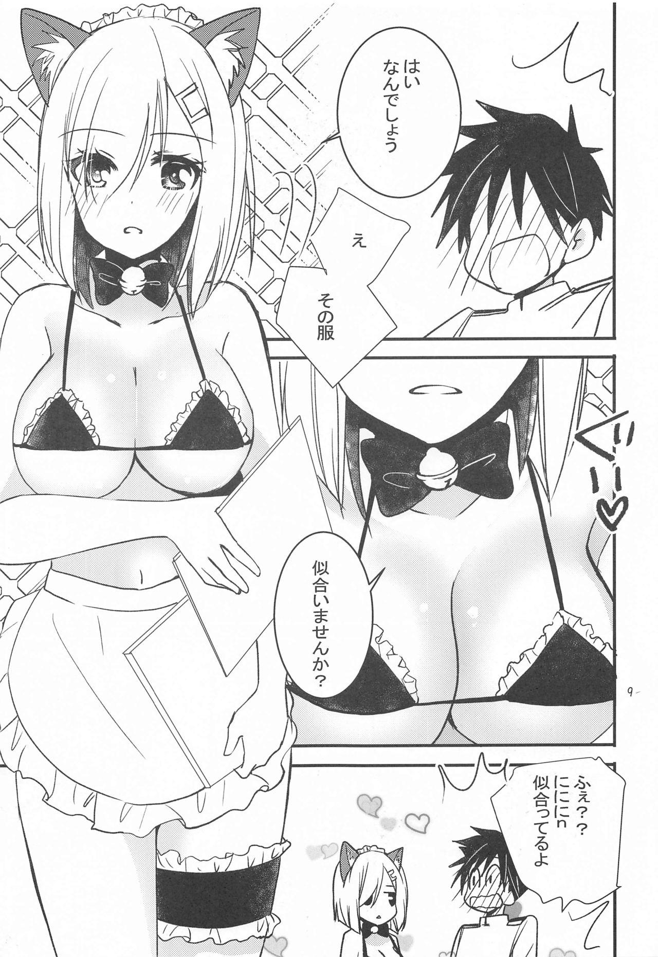 Lesbian Sex Hamakaze kara no H na Gohoubi - Kantai collection Nipples - Page 8