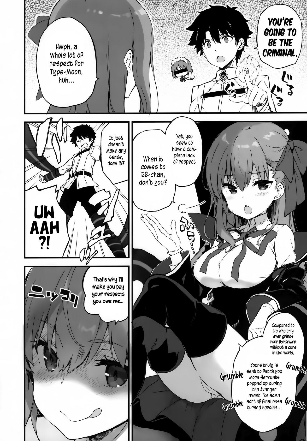 (C94) [QP:flapper (Ohara Tometa, Sakura Koharu)] BB-chan no Chaldea Hourouki | BB-chan's Adventures At Chaldea (Fate/Grand Order) [English] [Pedy] 8