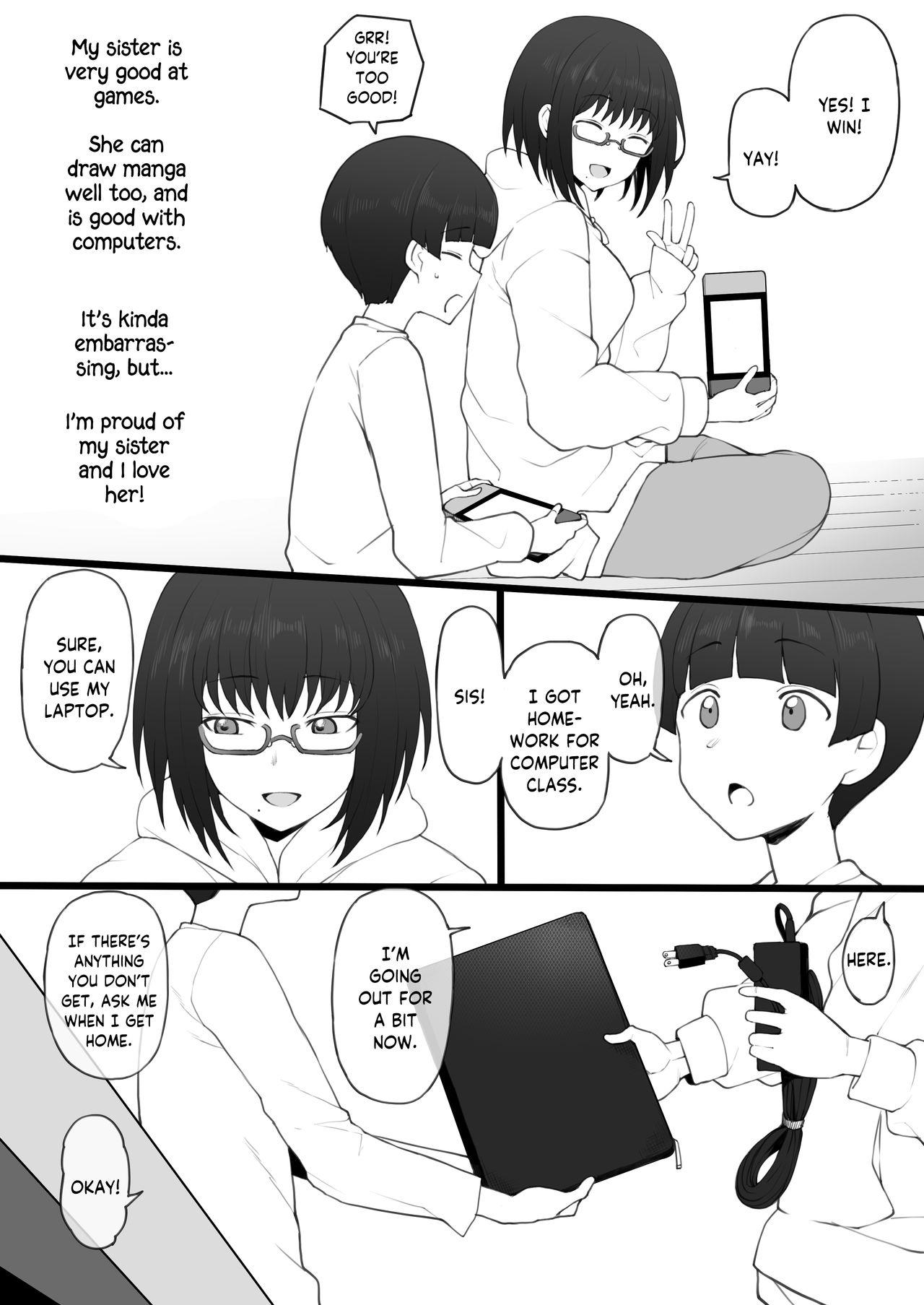 Ruiva Daisuki na Onee-chan ni Karita Pasocon no Naka ni... | On the Laptop My Beloved Big Sister Lent Me… - Original Amateur Sex - Page 3