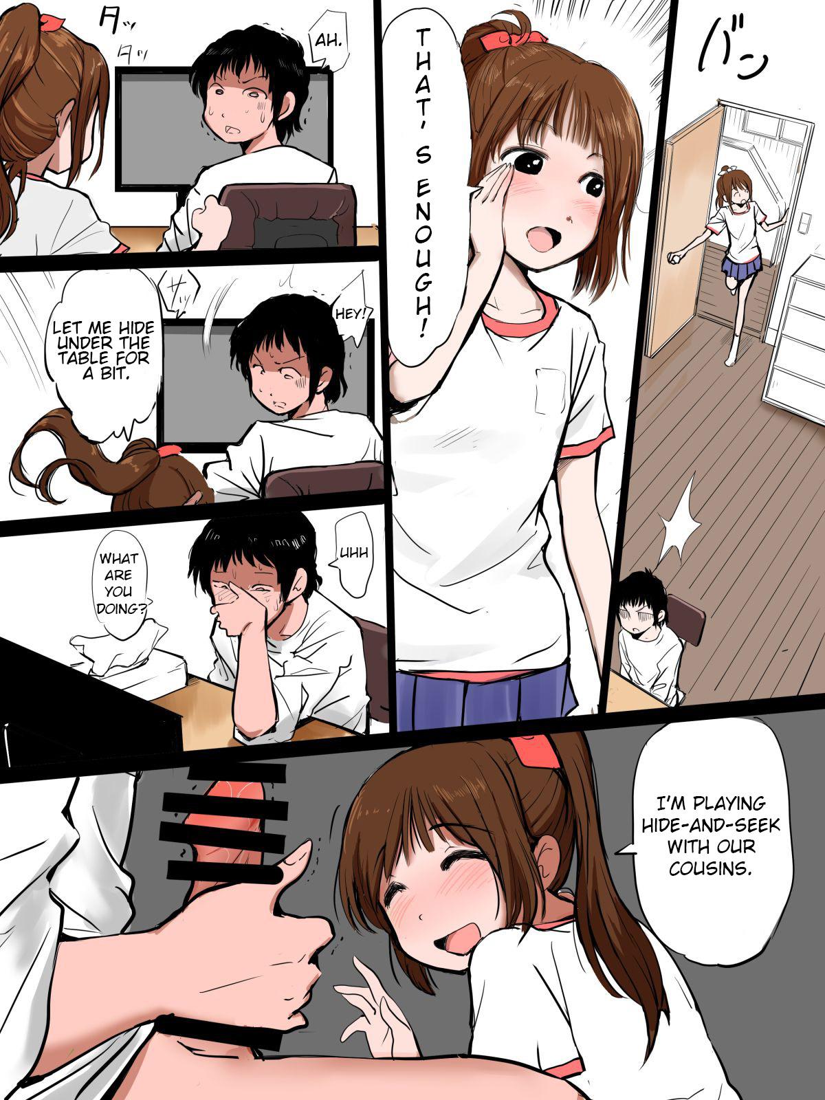 It's a manga about a little sister sucking on her big brother's penis 0