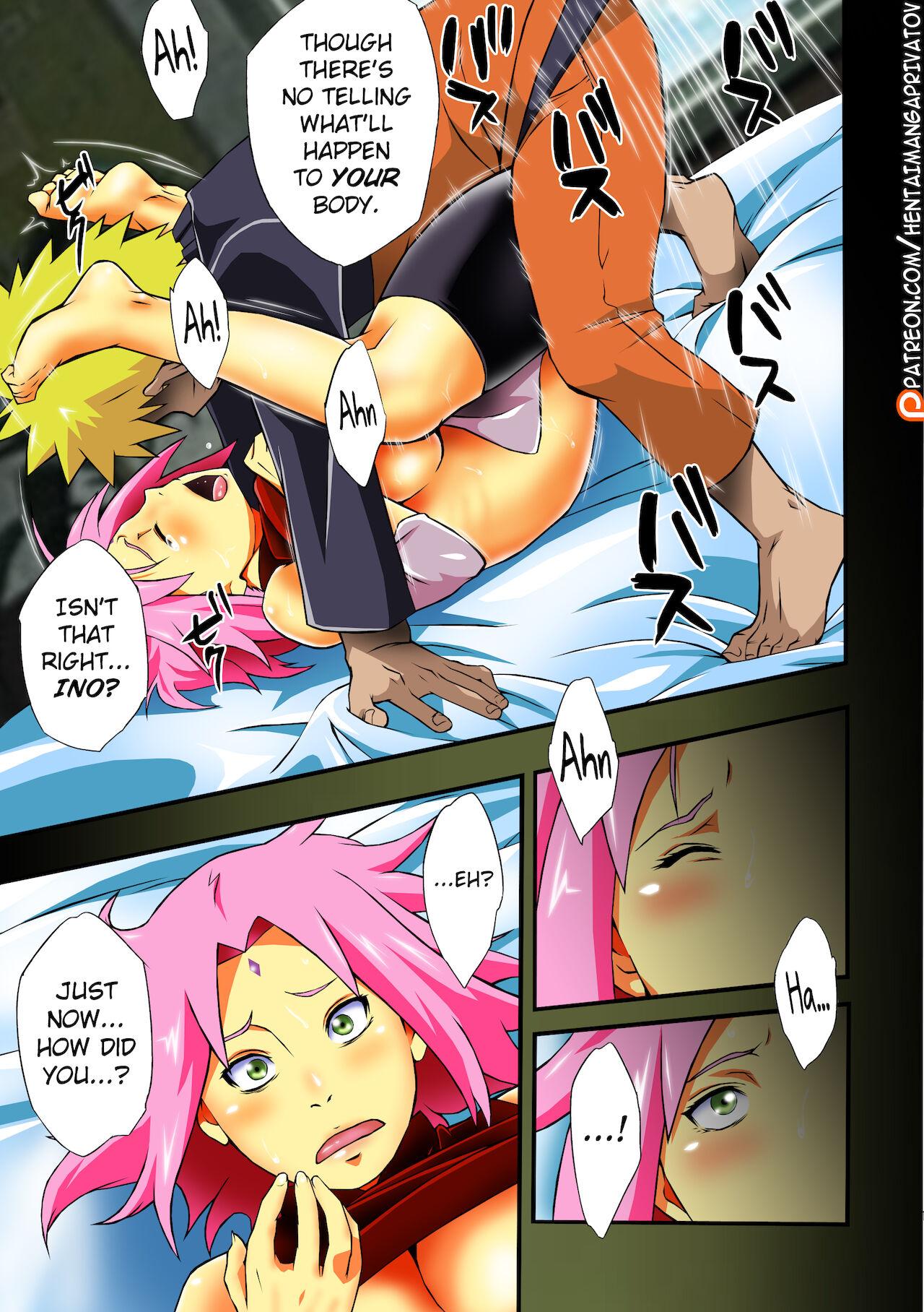 English Botan to Sakura - Naruto Sloppy Blowjob - Page 10