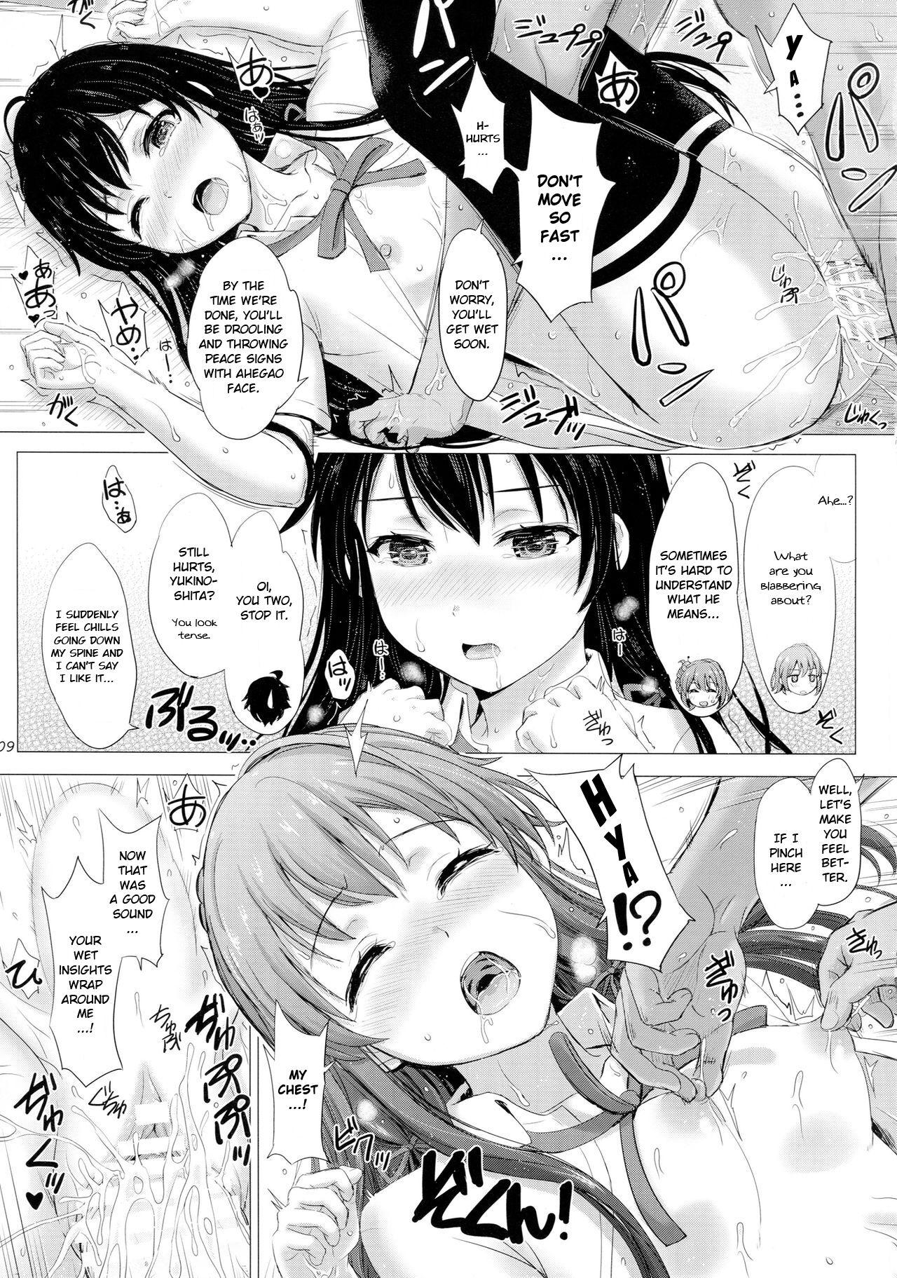 Humiliation Houshi-bu no ii tokoro | Service Club's place of pleasures - Yahari ore no seishun love come wa machigatteiru Big Pussy - Page 8