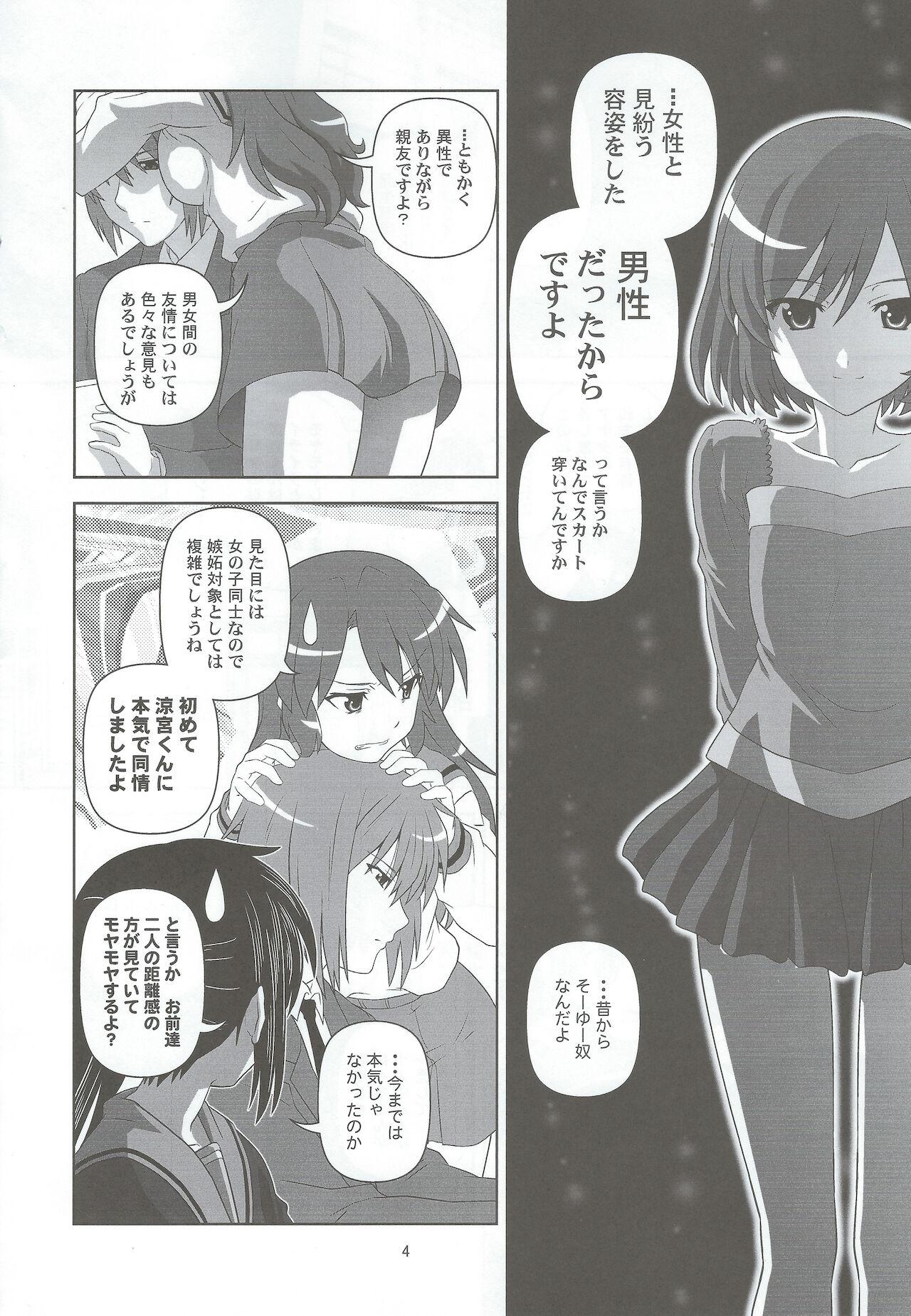 Mofos Divided by Kyonko - The melancholy of haruhi suzumiya | suzumiya haruhi no yuuutsu Police - Page 3