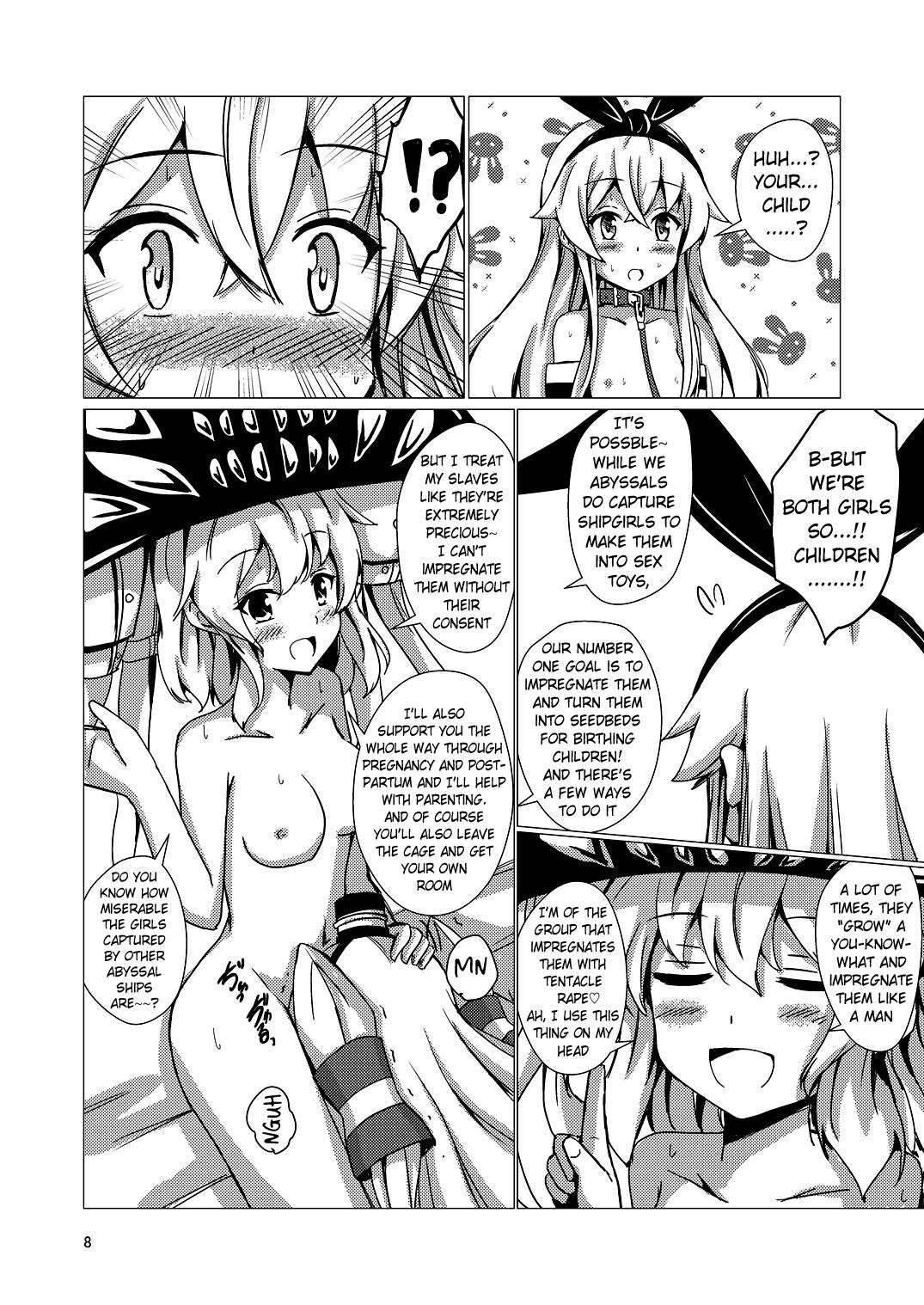 Naked Women Fucking [Aiirosakura (Aikawa Ryou)] Kuubo Wo-Kyuu-chan no Shimakaze Yuri Dorei Choukyou ~Kanketsuhen~ | Standard Carrier Wo-Class Shimakaze's Yuri Slave Training ~Final Chapter~ (Kantai Collection -KanColle-) (Digital) (English) (Pan - Page 9