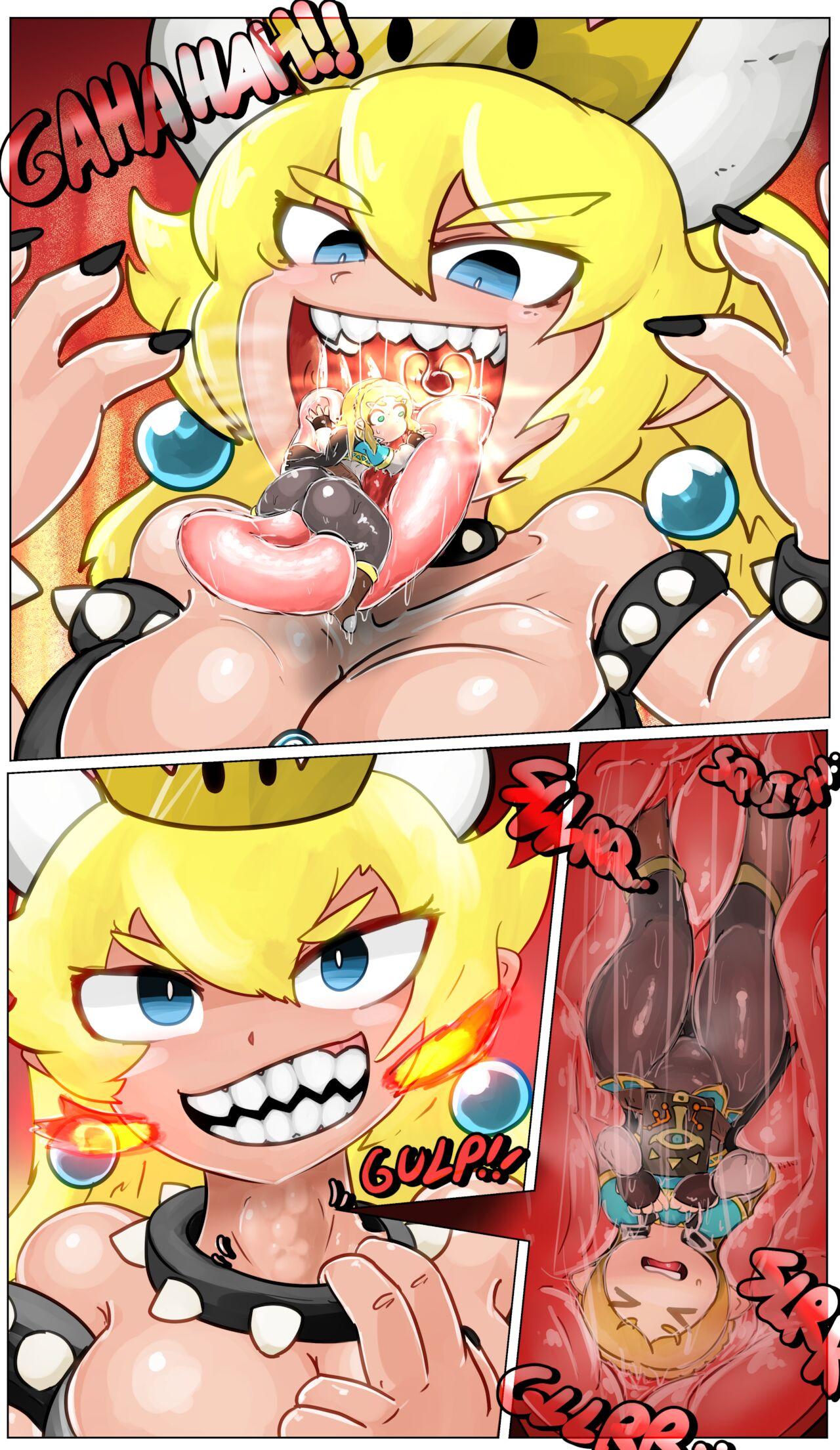 Licking Pussy Bowsette Inside Story - The legend of zelda Super mario brothers | super mario bros. Rope - Page 2