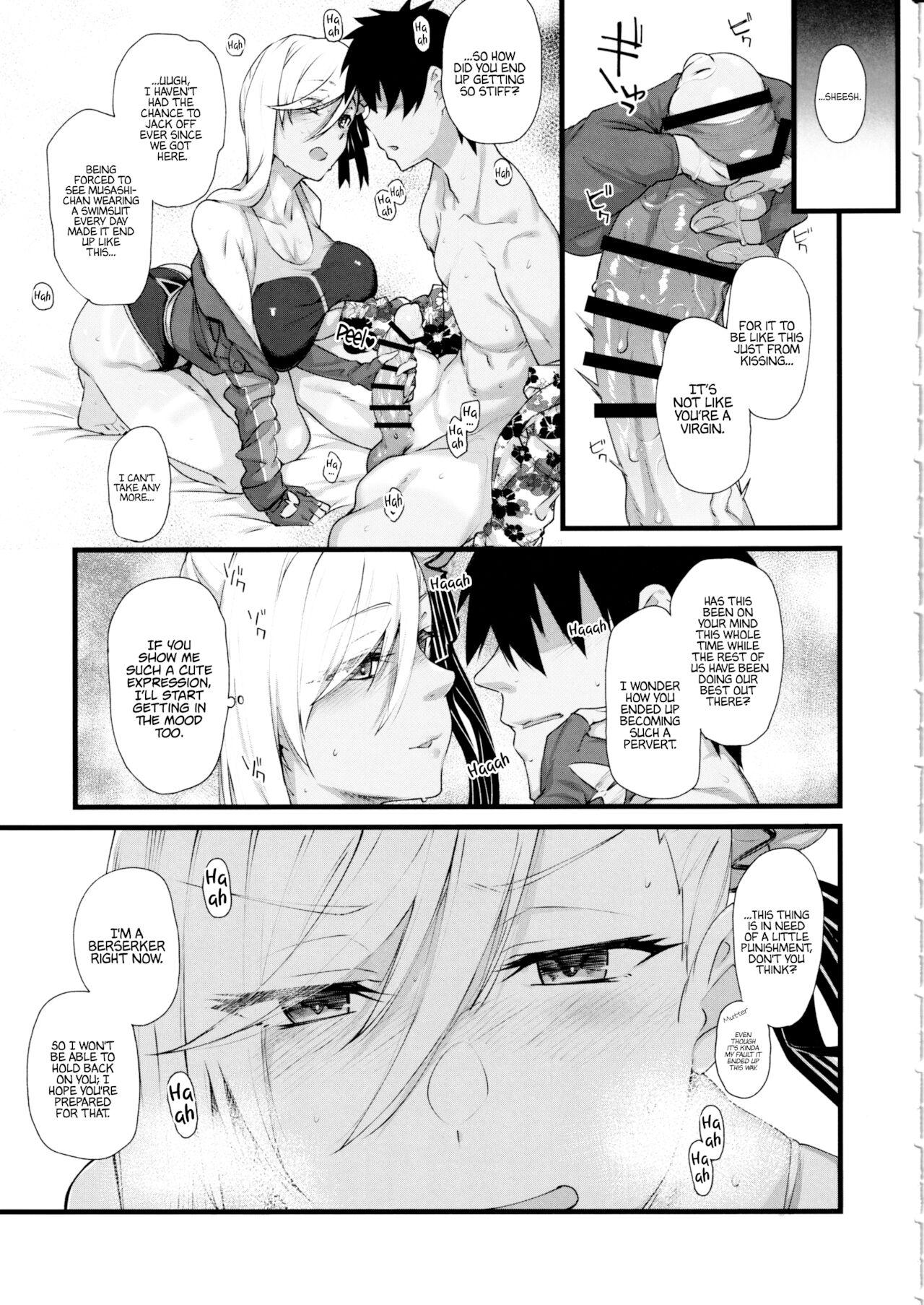 Whooty Musashi-chan ga Ecchi Sugiru kara Asedaku Mizugi Sex o Shiyou - Fate grand order Teenage Porn - Page 4
