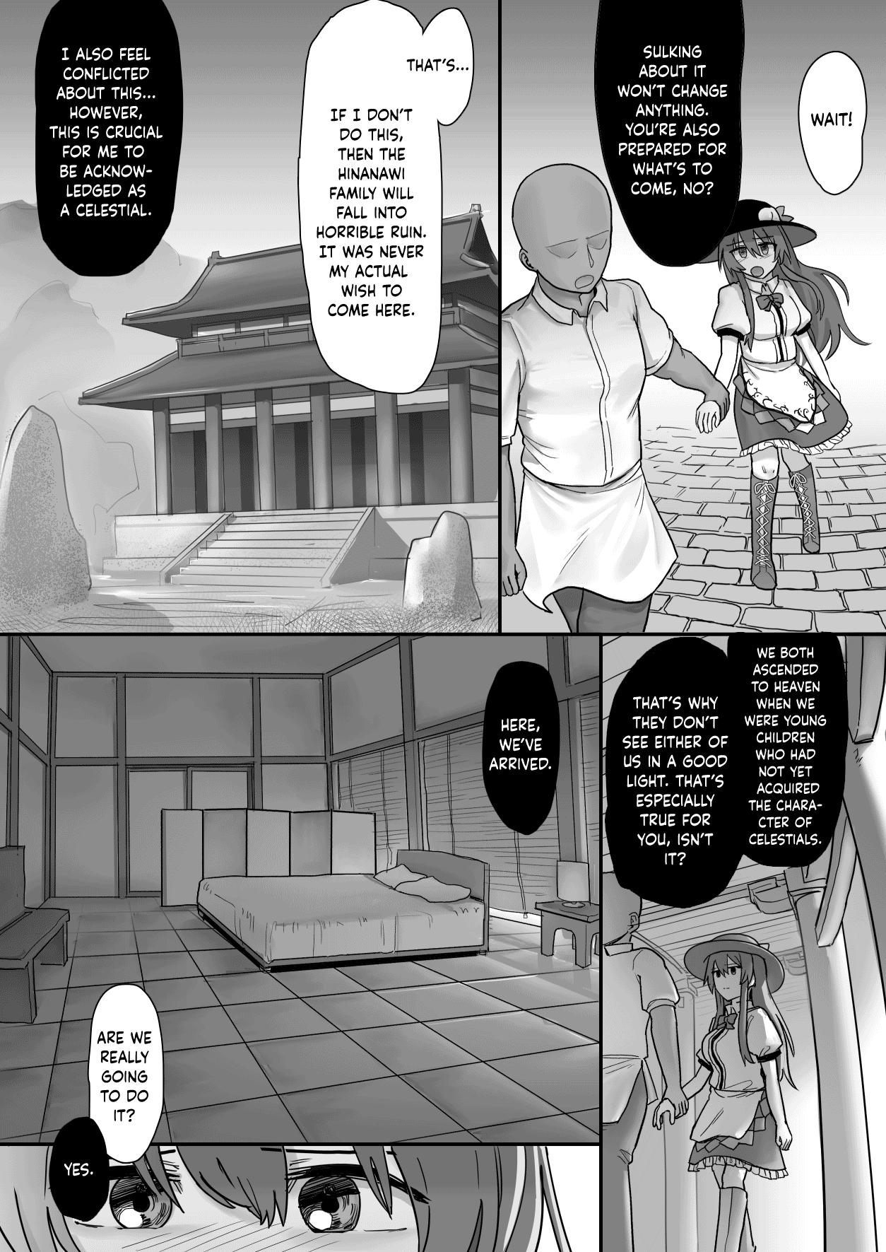 Hardcore Daten Tenshi no Nogarerarenu Seiryaku Kekkon | Fallen Tenshi's Inescapable Marriage of Convenience - Touhou project Wives - Page 3