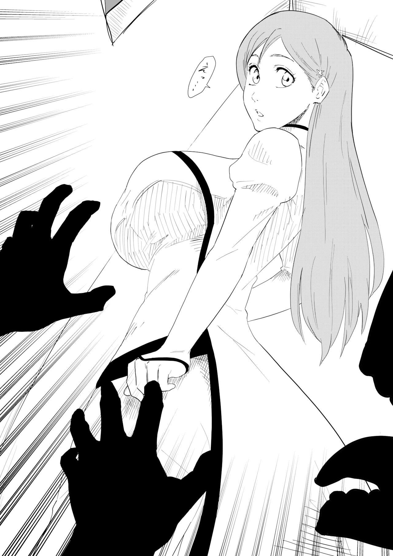 Brunette Orihime is attacked by goblin-like hollows - Bleach Maduro - Page 3