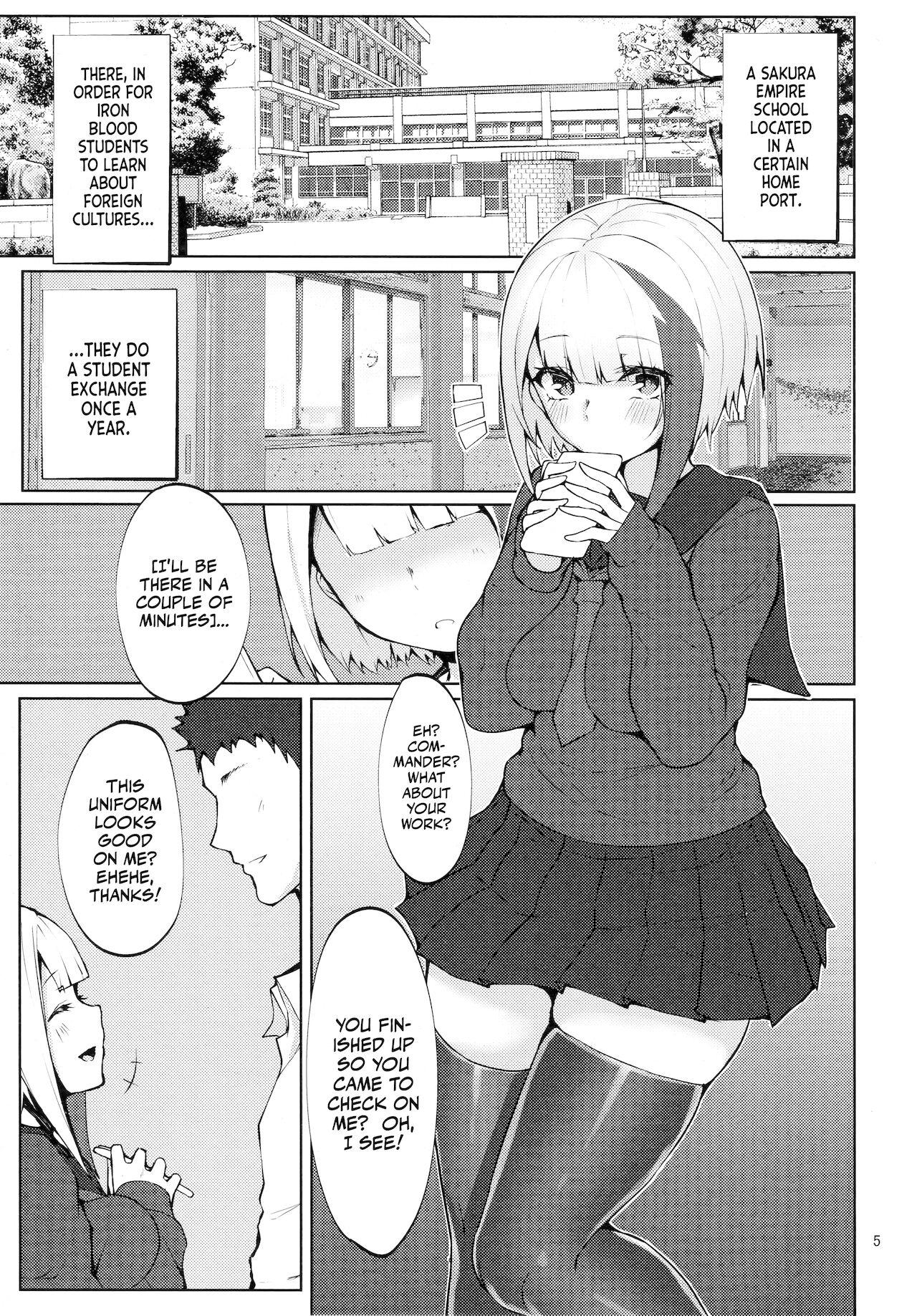 Edging Seifuku de Imouto na Kansen wa Osuki Desuka? | Does The Younger Sister Shipgirl Like Doing It In School Uniforms? - Azur lane Polla - Page 3