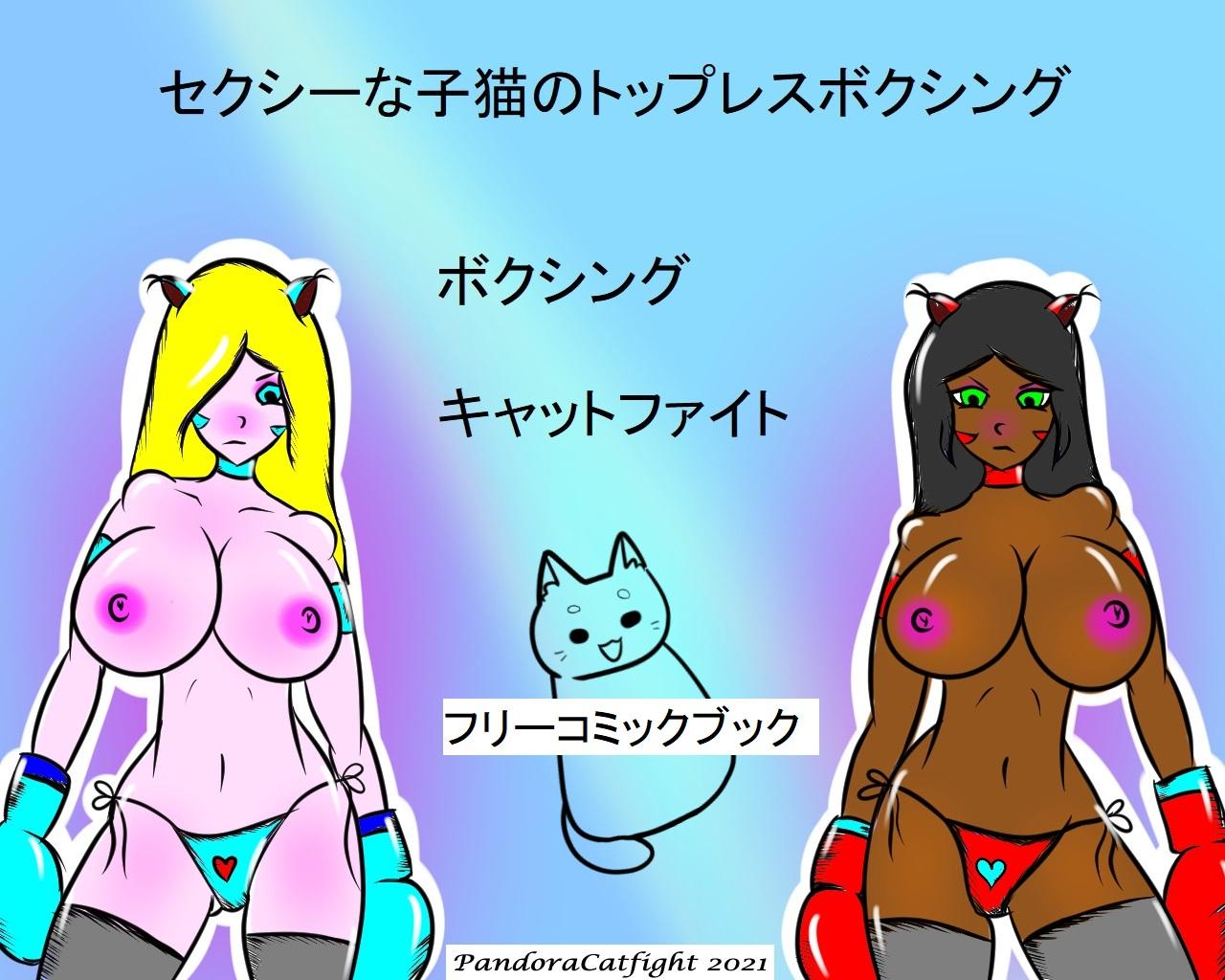 セクシーな子猫のトップレスボクシング - PandoraCatfight Free 0
