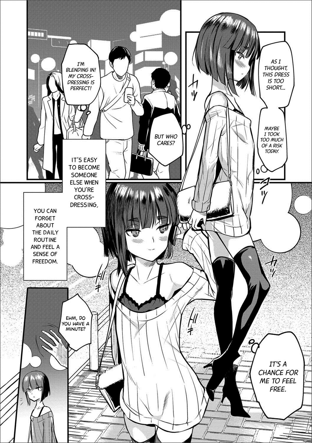 Foursome Yoru no Sanpo de... | ...On A Night Walk Cunnilingus - Page 2