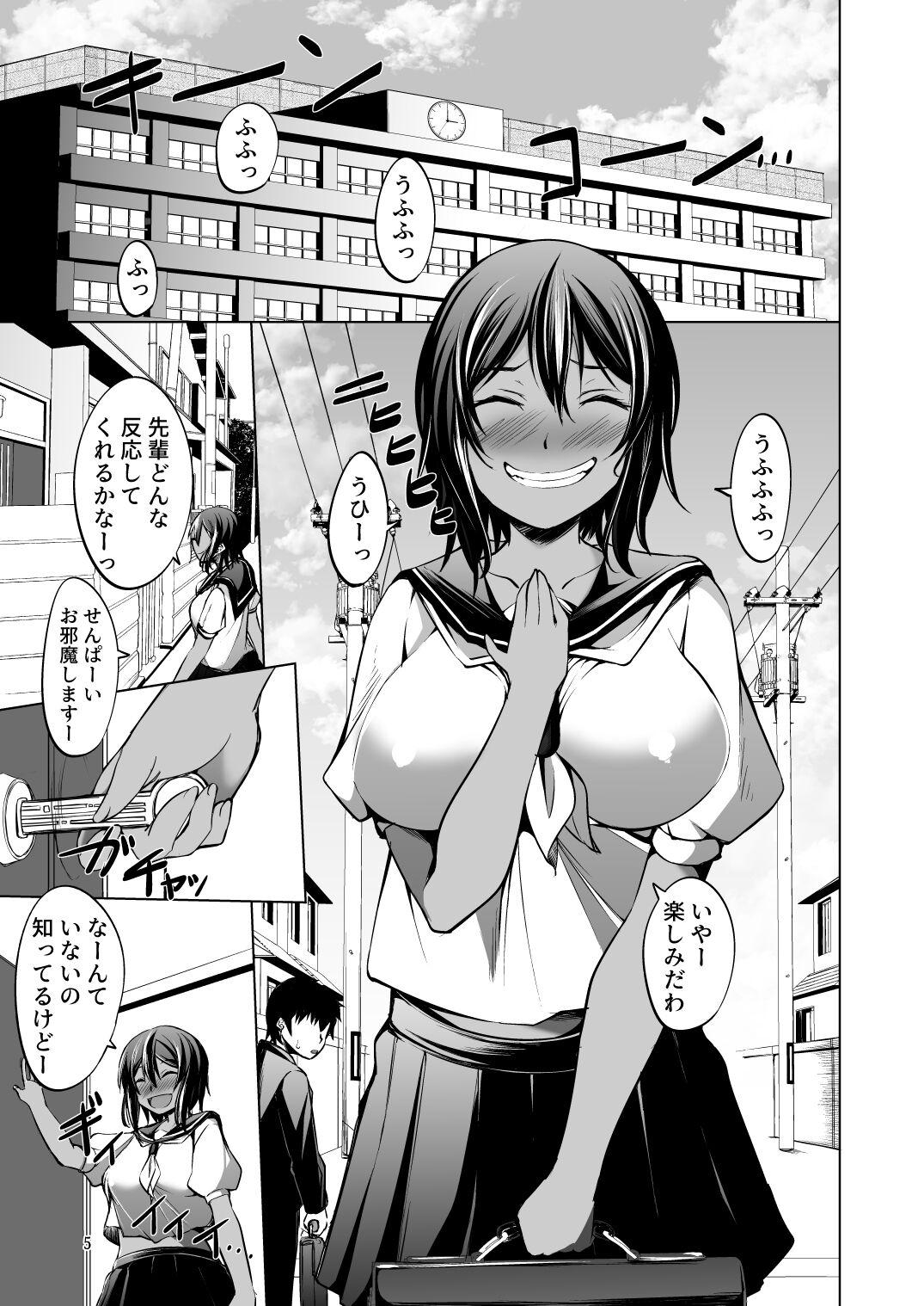 Bondagesex Dekkai Kouhai ni Chicchai Senpai wa Itazura Shitai! - Original Lesbian - Page 5