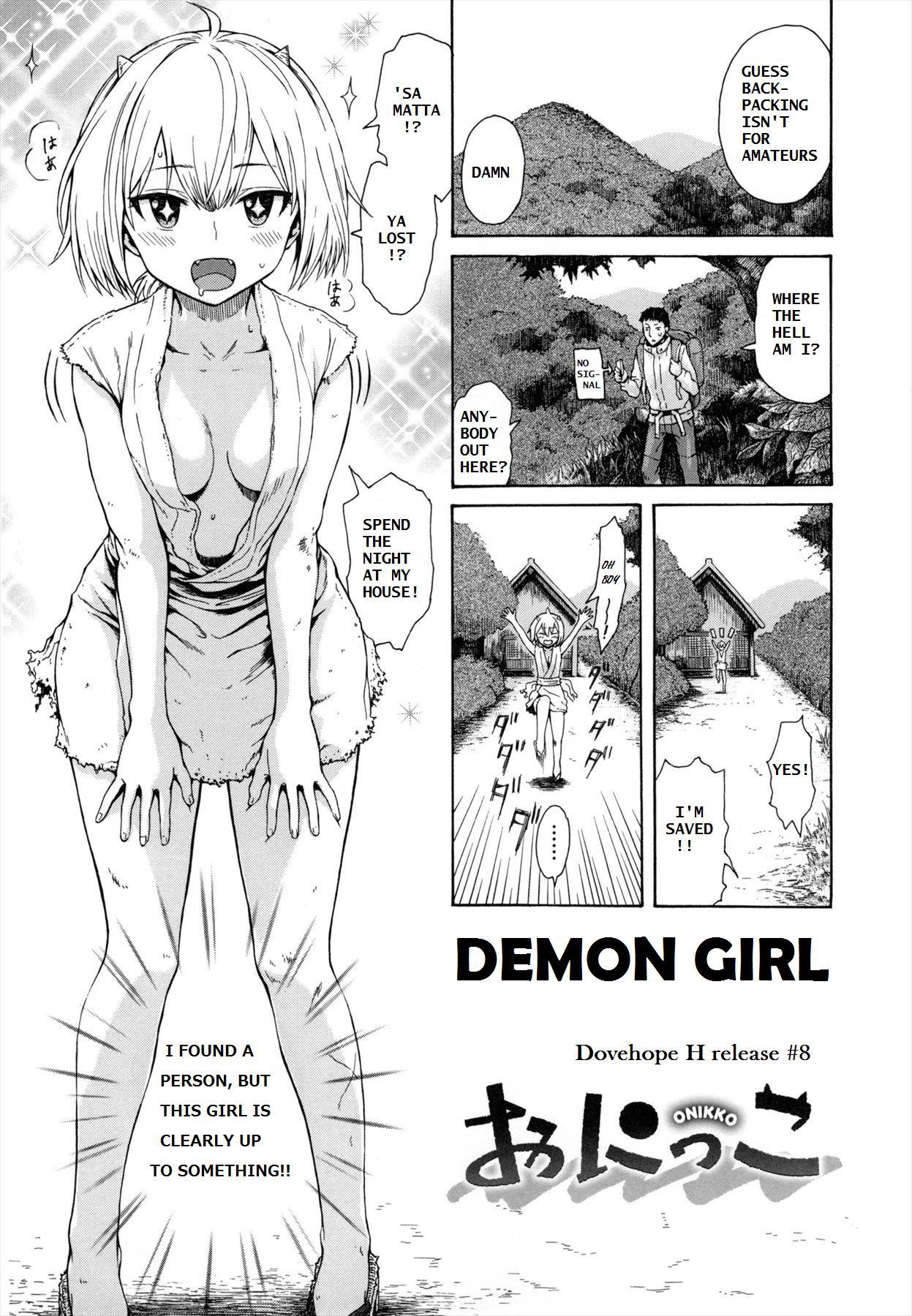 Threesome DEMON GIRL Hugecock - Picture 1