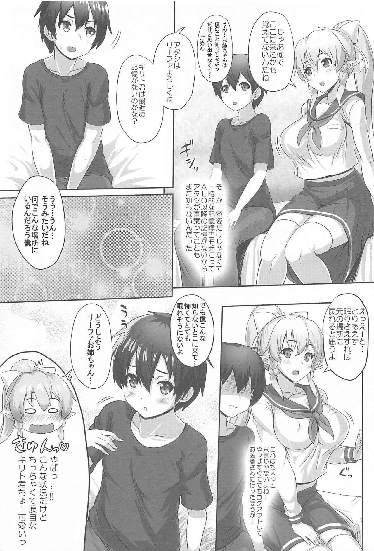 Chubby Sister Affection On&Off 3 SAO Soushuuhen - Sword art online Swallowing - Page 6