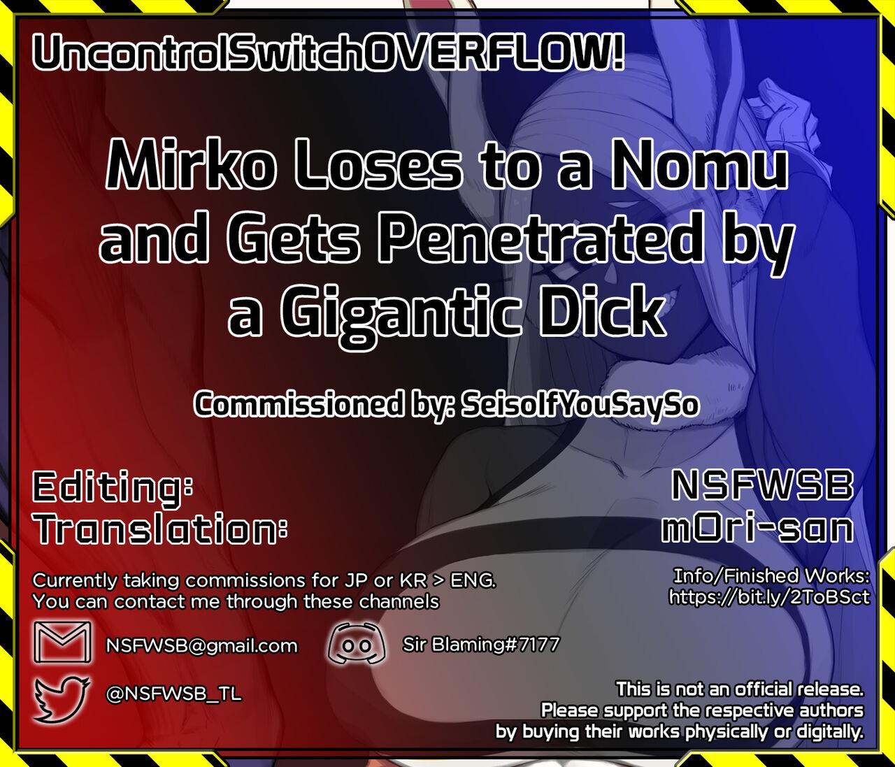 Mirko Loses to a Nomu and Gets Penetrated by a Gigantic Dick 6