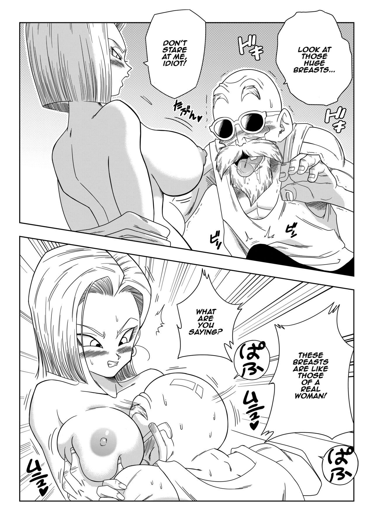 Nice Tits Android 18 vs Master Roshi - Dragon ball z Dragon ball Throatfuck - Page 7