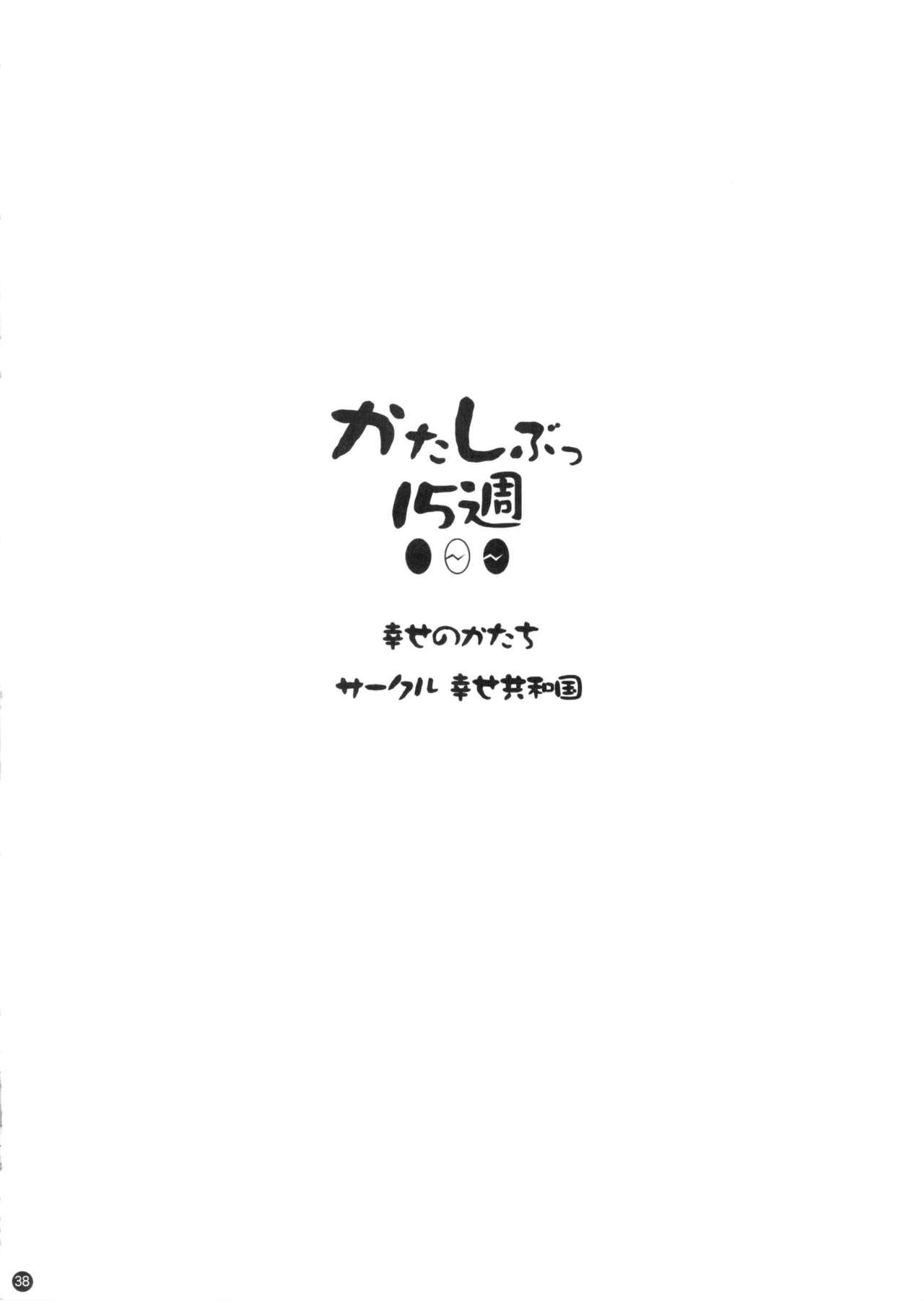 (C88) [Shiawase Kyouwakoku (Shiawase no Katachi)] Katashibut 0-2-15-shuu (Decensored) (Partial) (English) 37