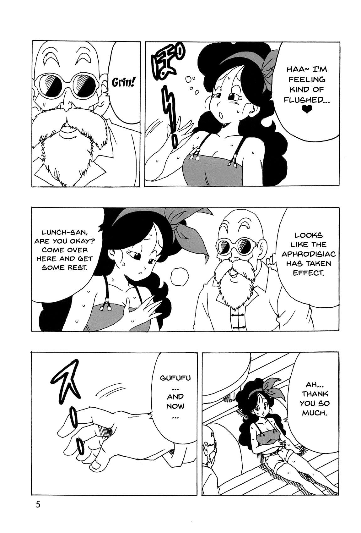 Double Penetration Lunch Kuro LOVE | Lunch Black LOVE - Dragon ball Face Fucking - Page 6