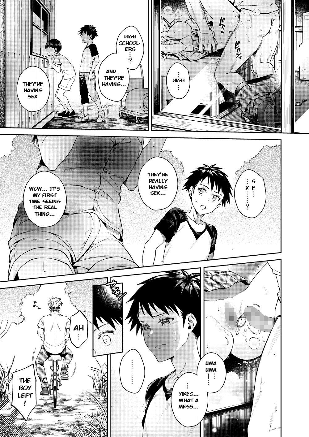 Gay Anal Bokura no Himitsu Kichi - One girl and two boys in their secret base - Original Clothed - Page 6