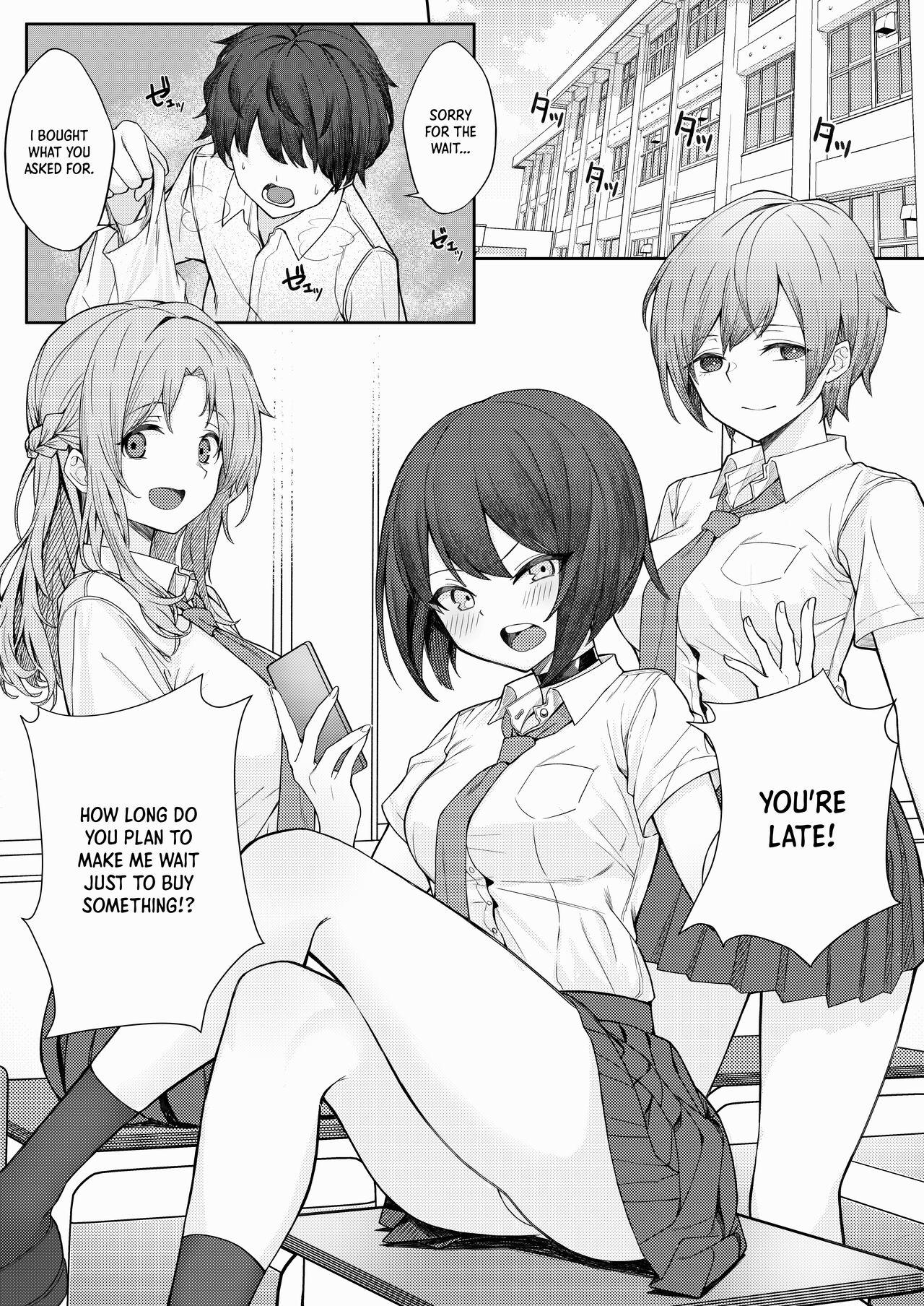 Pussylicking Boku no Koto o Ijimetekuru Osananajimi no Tomodachi to Ura de wa Kossori Yarimakutteru Hon | My Childhood Friend Bullies Me, But I Fuck Her Friends Behind Her Back - Original Gaybukkake - Page 3