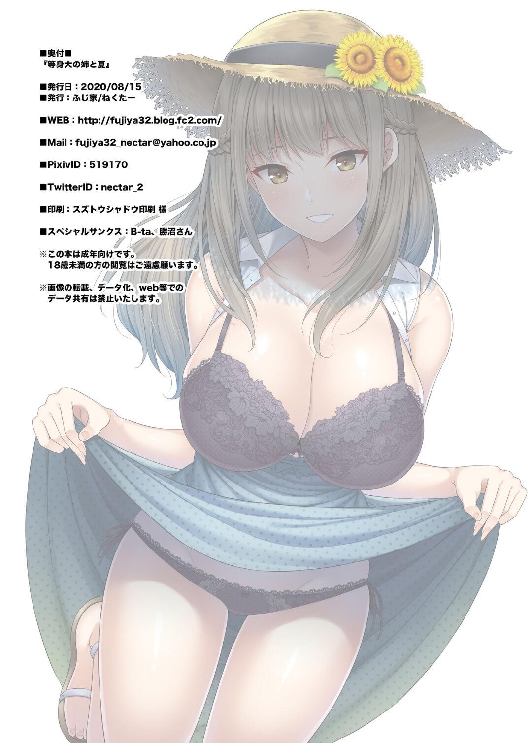 [Fujiya (Nectar)] Toushindai no Ane to Natsu - Life-size sister and summer [Chinese] [一只麻利的鸽子个人汉化] [Digital] 28