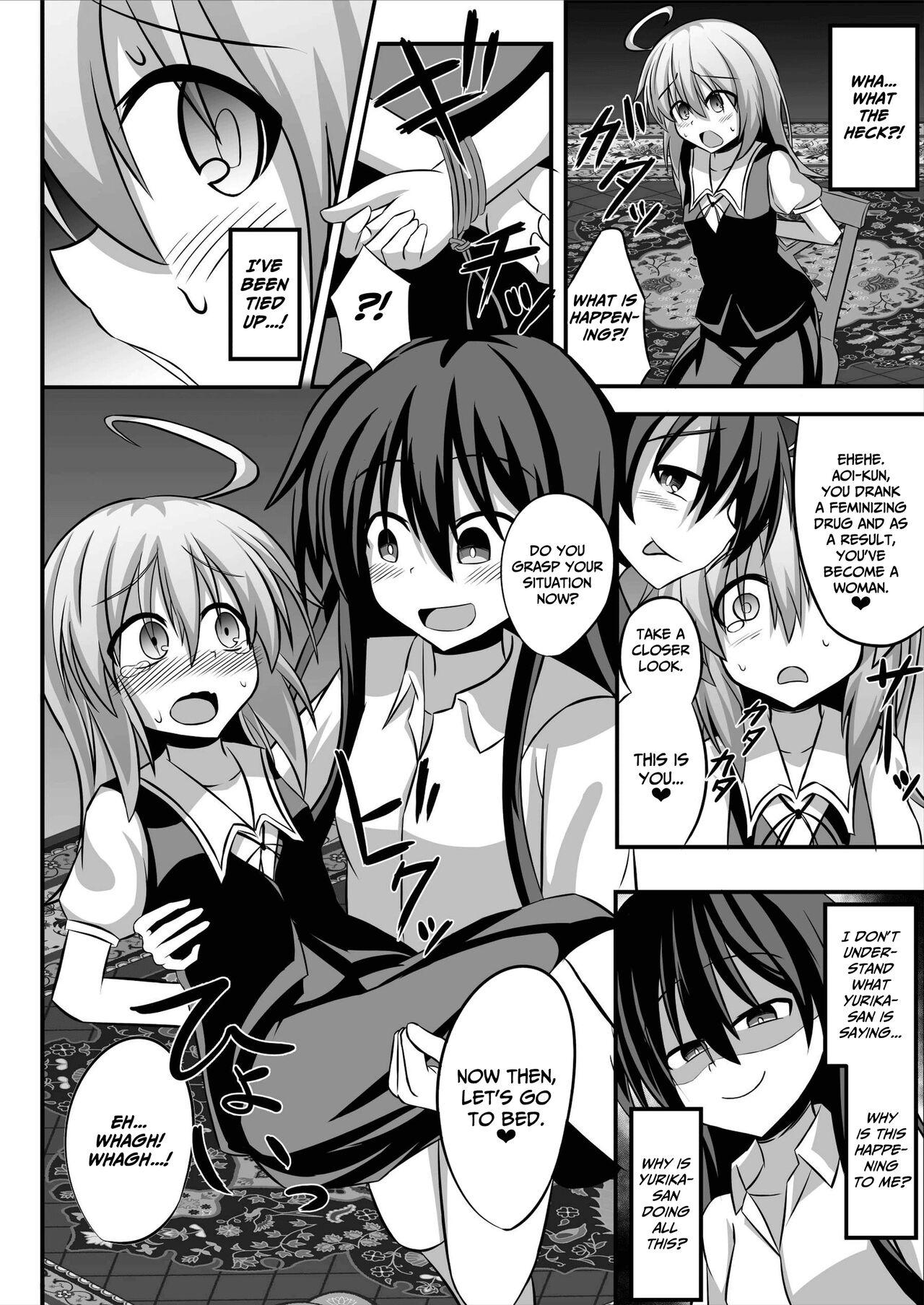 Bathroom [Toripura Shounen] TS Mesu Ochi ~Onnanoko ni Sarete Love Love Yuri Sex~ | Genderbent Descent Into Sluthood ~Turning Into A Girl From Lovey-Dovey Lesbian Sex~ [English] [CulturedCommissions] - Original T Girl - Page 5