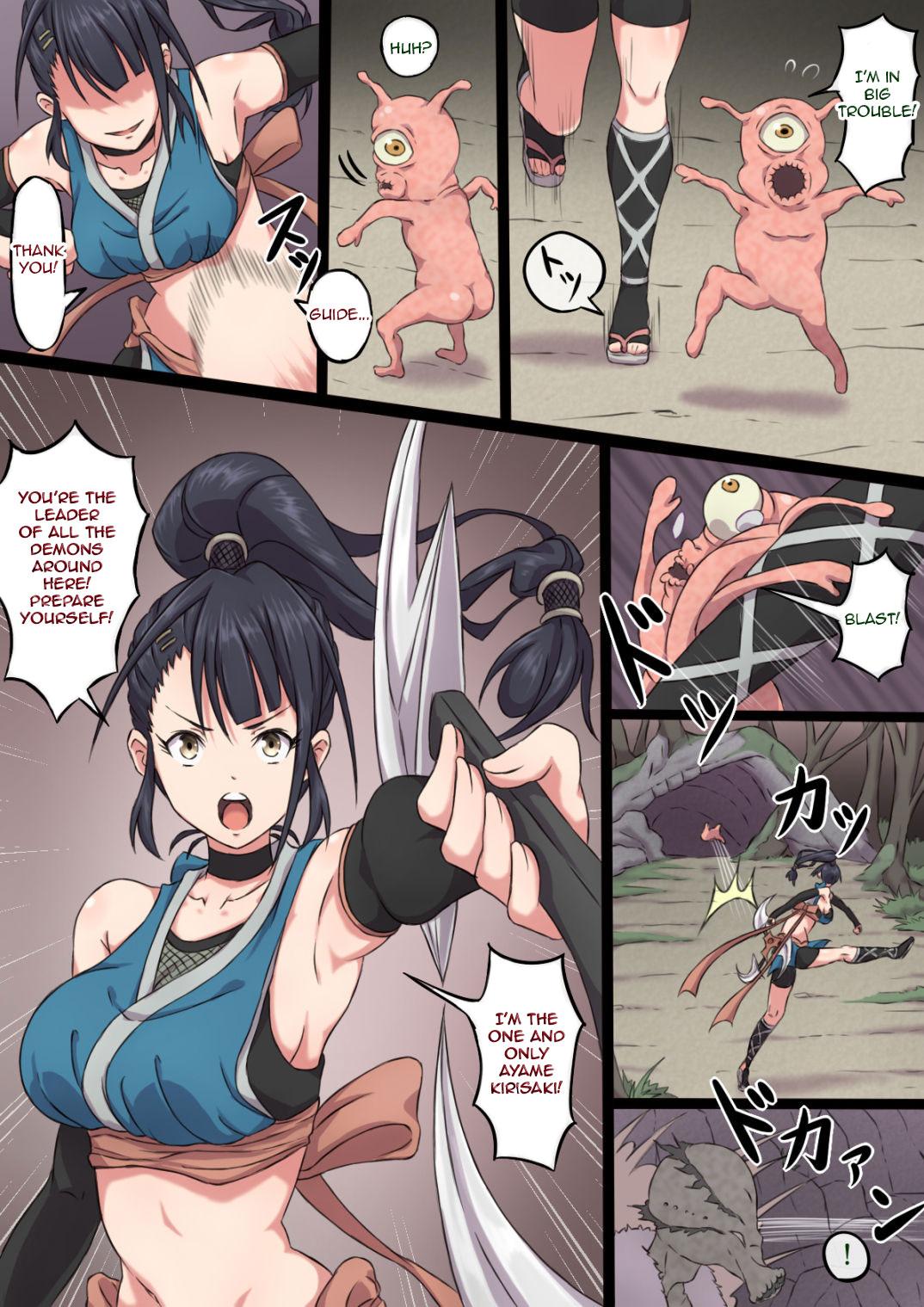 Free Teenage Porn Kunoichi Ayame no Haiboku | The Defeat of Ayame Kunoichi - Original Spain - Page 8