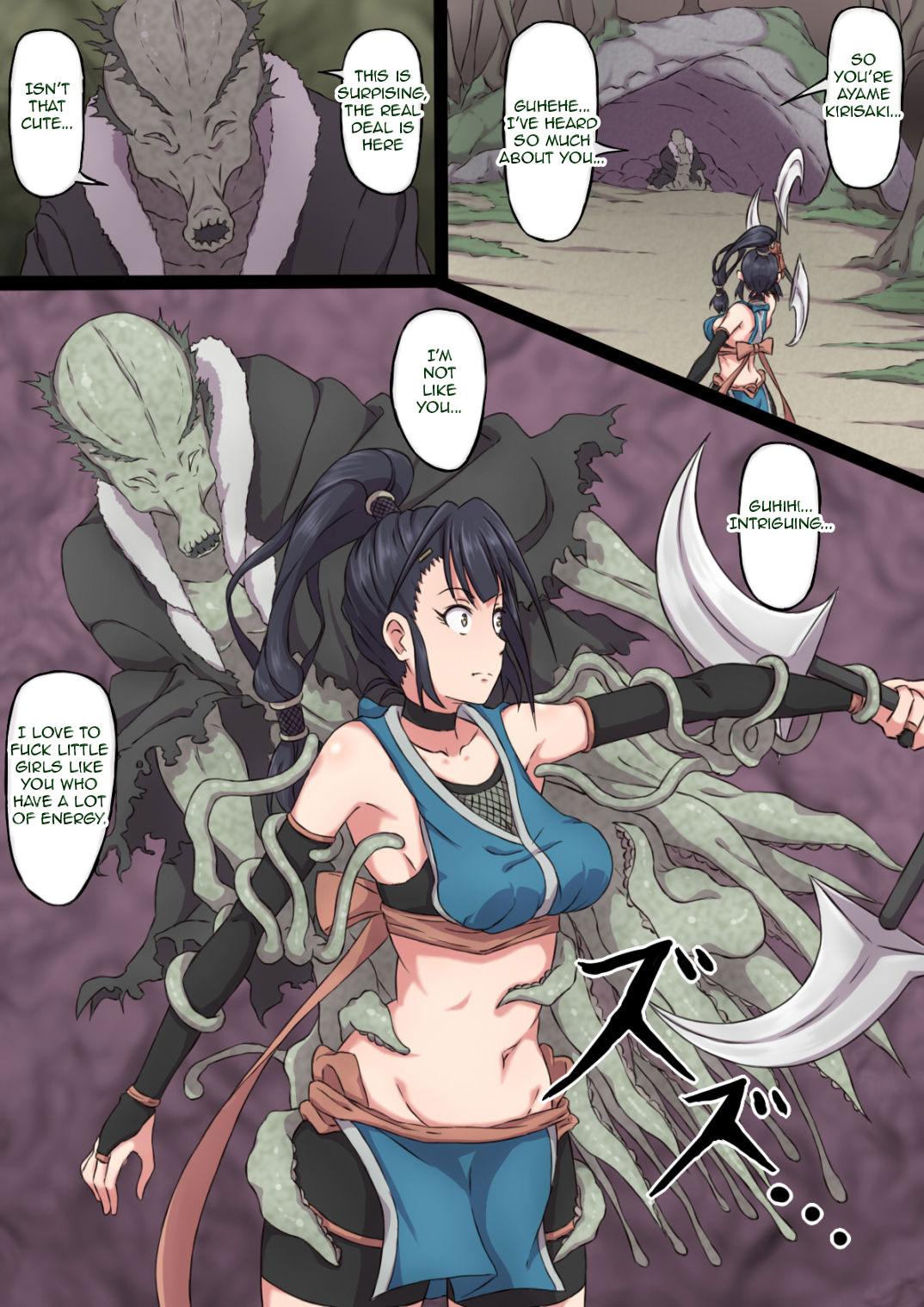 Interacial Kunoichi Ayame no Haiboku | The Defeat of Ayame Kunoichi - Original Hot Girl Pussy - Page 9