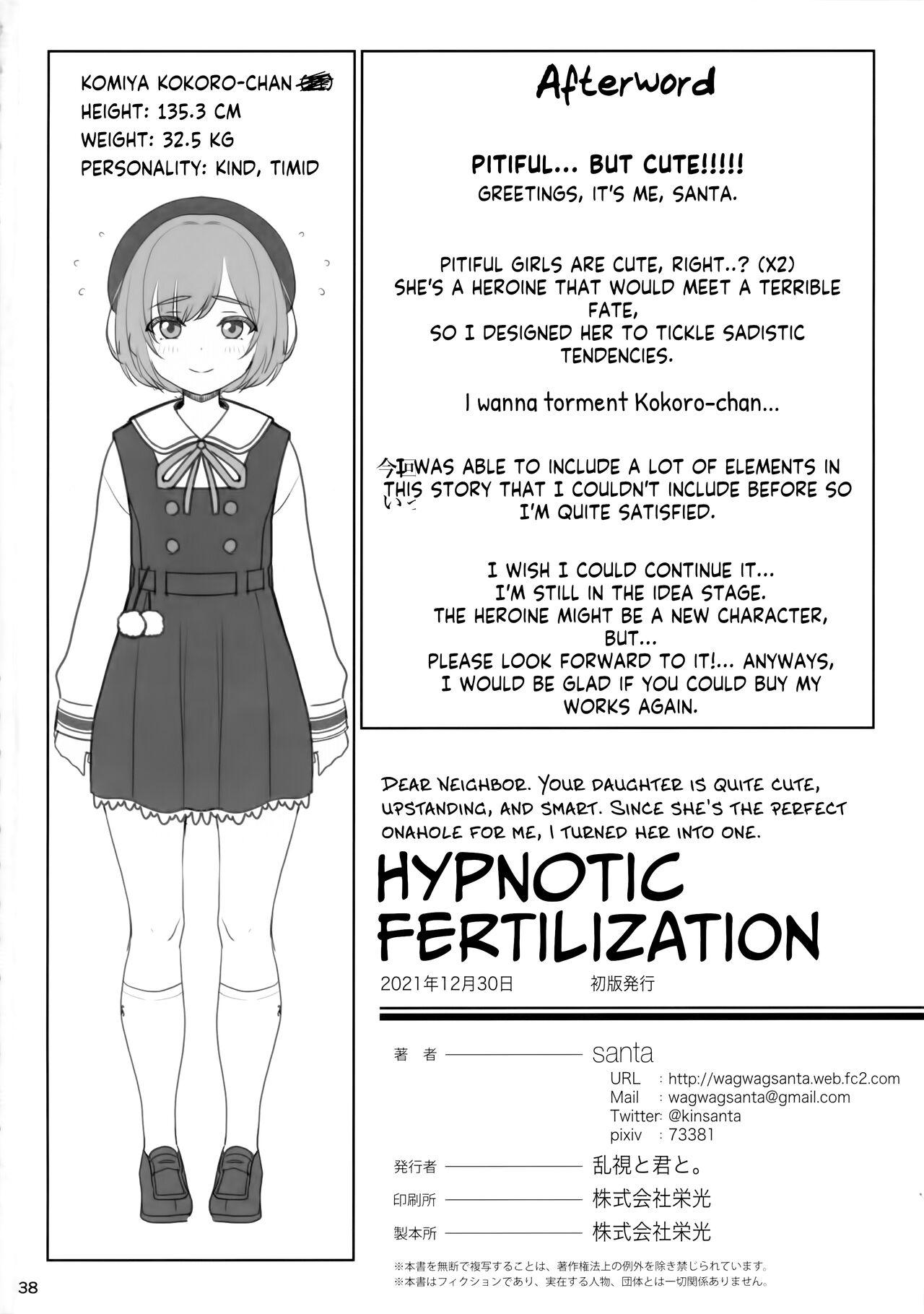 Dear Neighbor. Your daughter is quite cute, upstanding, and smart. Since she's the perfect onahole for me, I turned her into one. Hypnotic Fertilization: Proposal 38