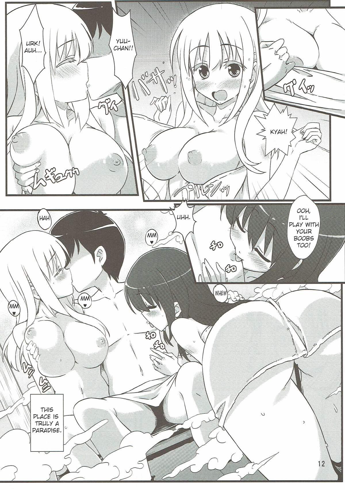 4some (C82) [Kaminari-neko (Eitarou)] Matsumi Shimai to Asobimasho (Saki) | I Played with the Matsumi Sisters (Saki) [English] - Saki Blowjobs - Page 11