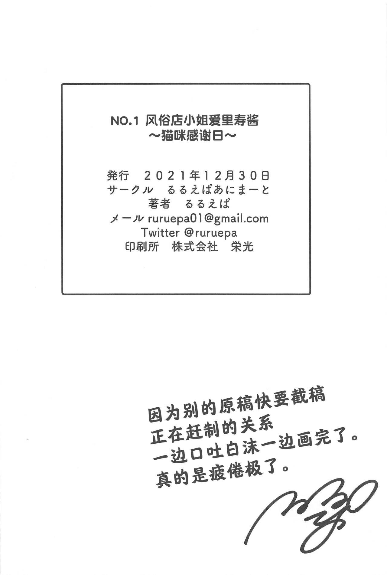 (C99) [Ruruepa Animato (Ruruepa)] NO.1 PinSalo-jou Arisu-chan ~Neko-chan Kansha Day~ (Girls und Panzer) [Chinese] [夜空下的萝莉汉化] 22