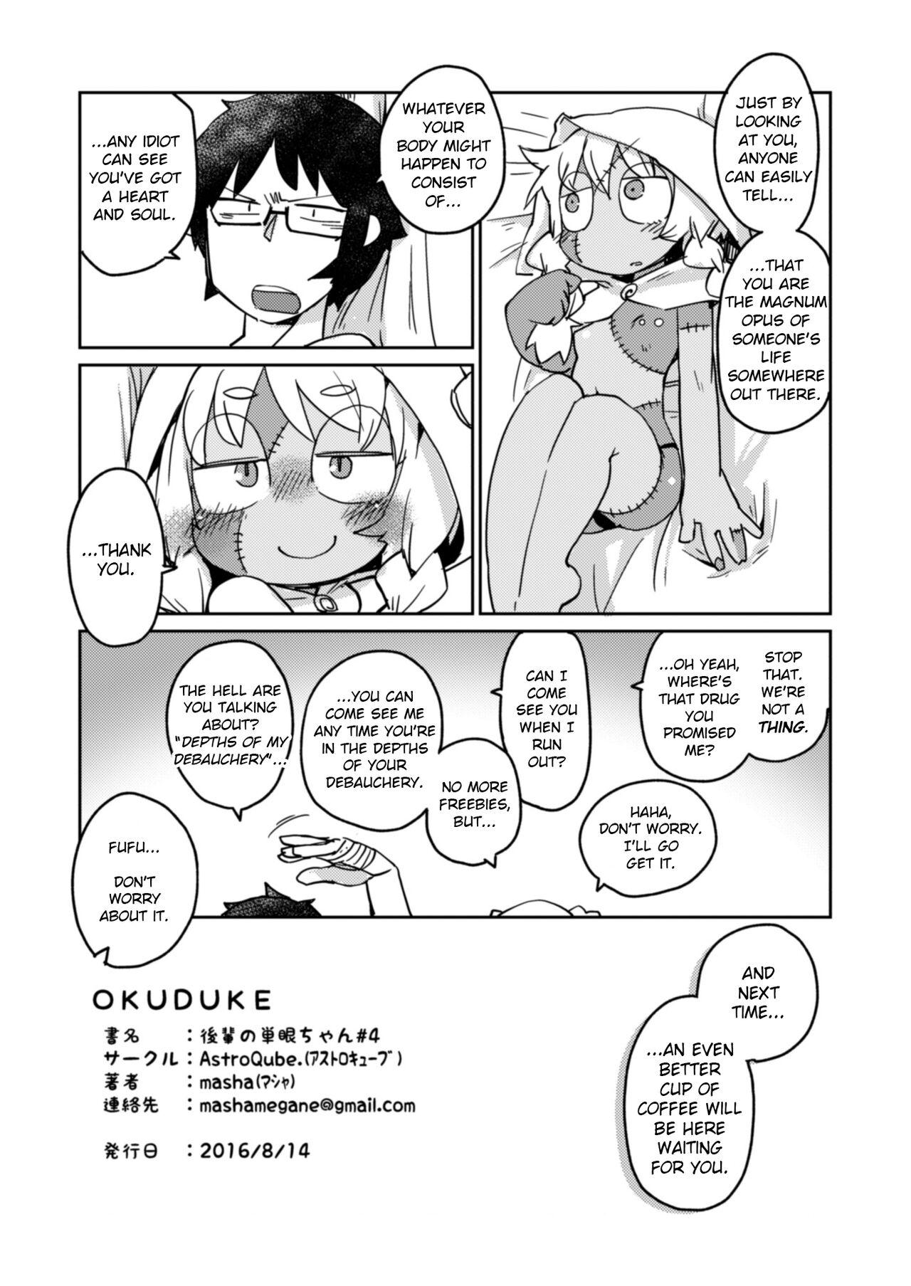 Webcamsex [AstroQube. (masha)] Kouhai no Tangan-chan #4 | Kouhai-chan the Mono-Eye Girl #4 [English] [Digital] Tiny Tits Porn - Page 27