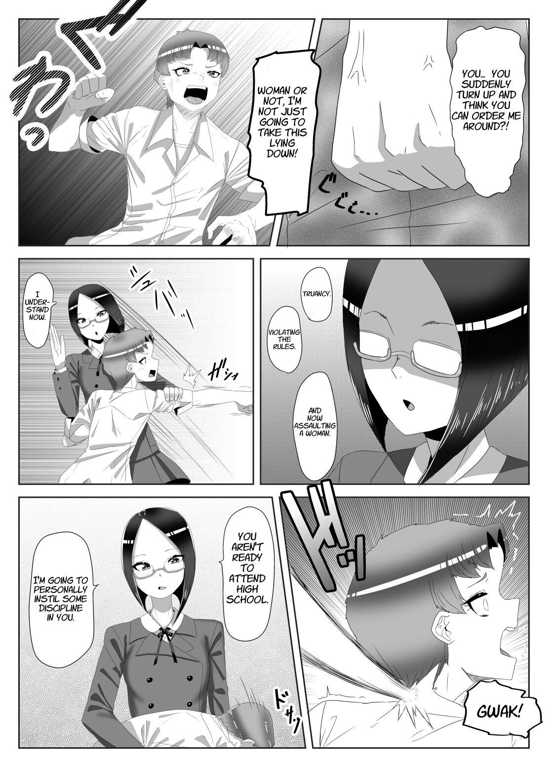 Vaginal Futanari Seitokaichou no Furyou Otokonoko Kousei Keikaku 1 - Original Boob - Page 7