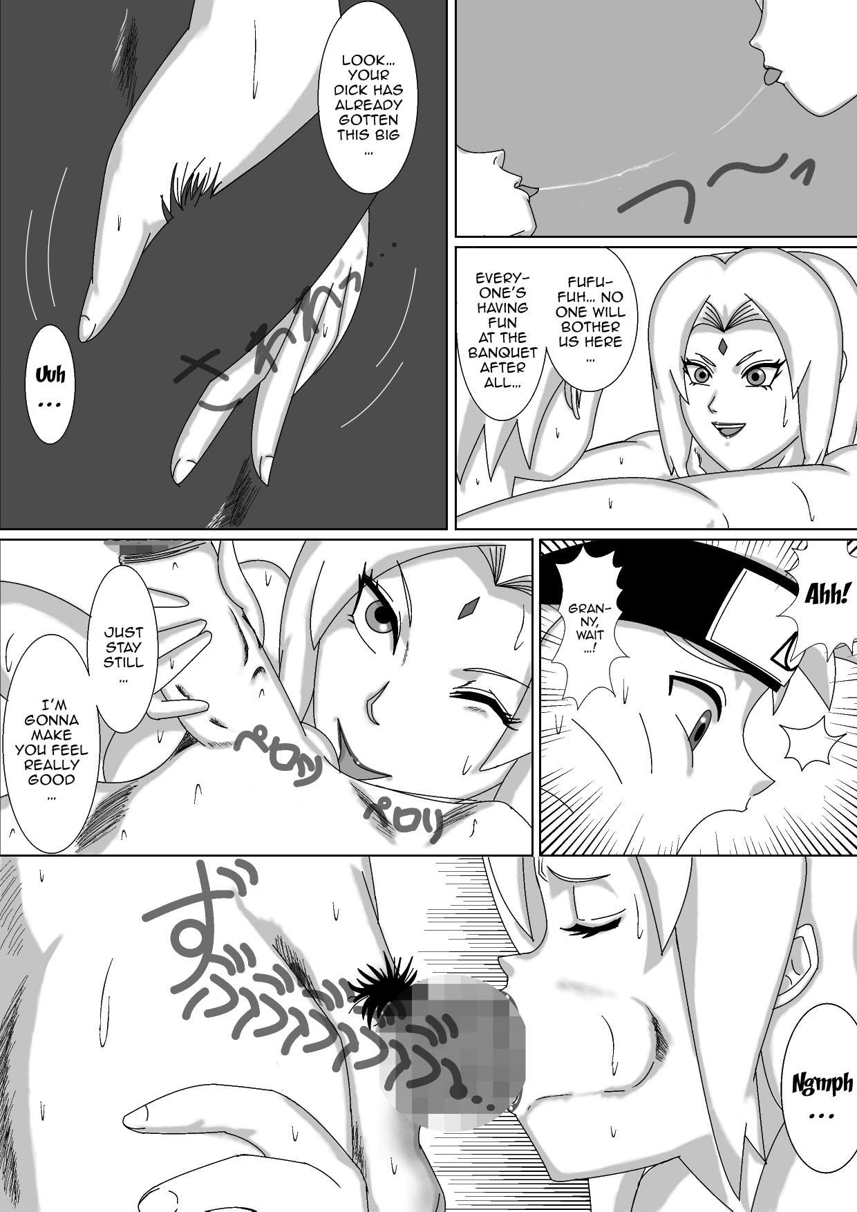 Eat Nomisugite Deisui Shita BBA to Yarimakutta Ken!! | The Case Of Having Sex With This Old Lady After She Got Herself Really Drunk - Naruto Rubdown - Page 7